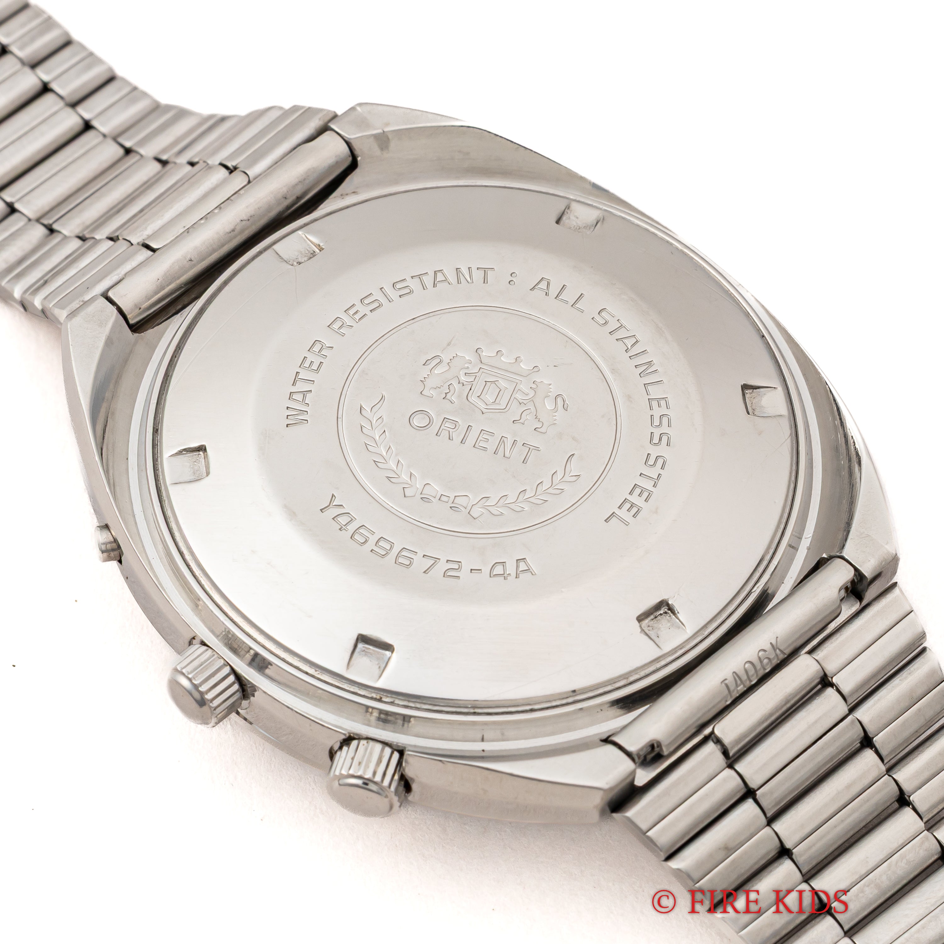 オリエント 万年カレンダー 1970年代 自動巻きブルーグラデーションダイヤル