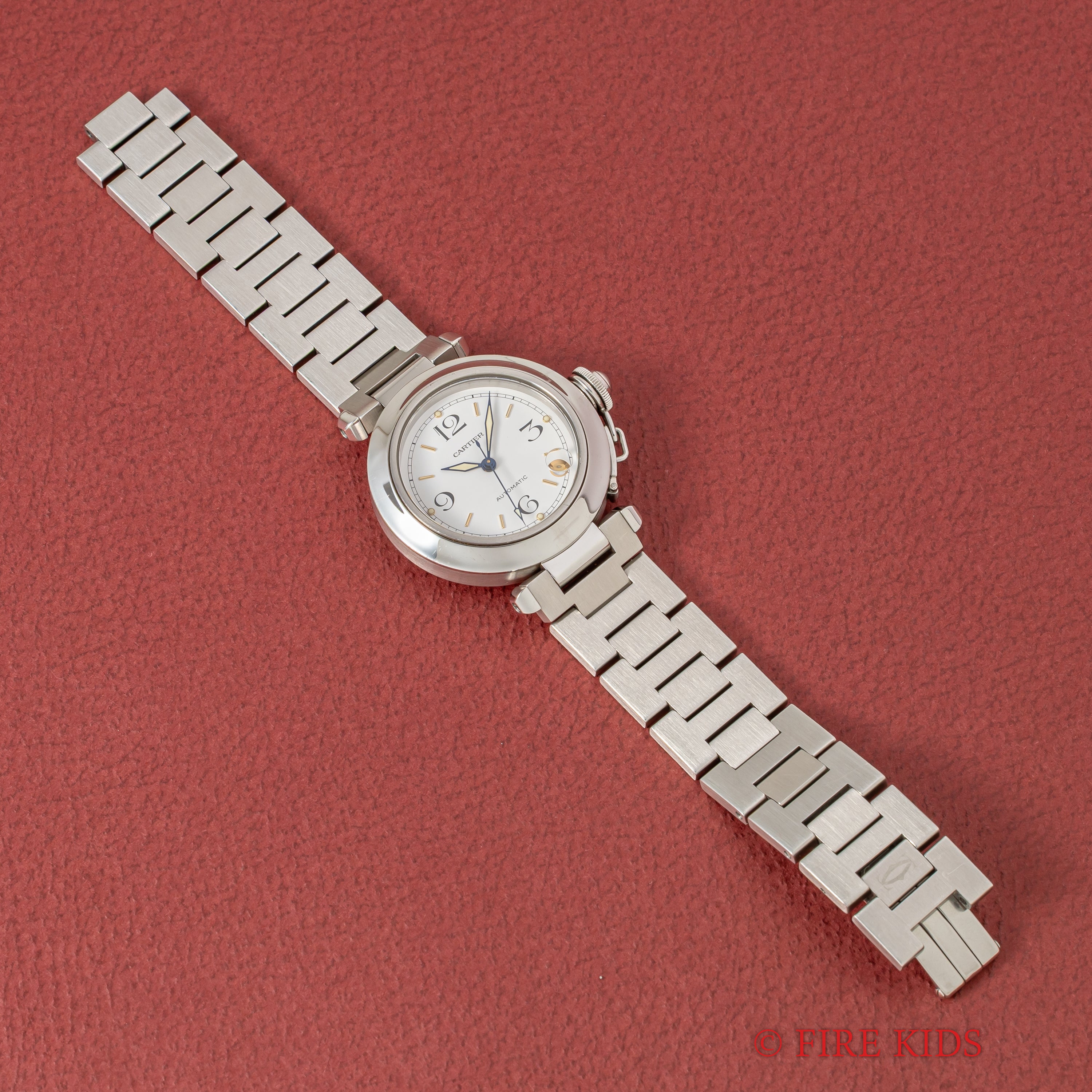 カルティエ パシャC 1990年代製 Ref.2324 ホワイトダイヤル トリチウム夜光 箱付き