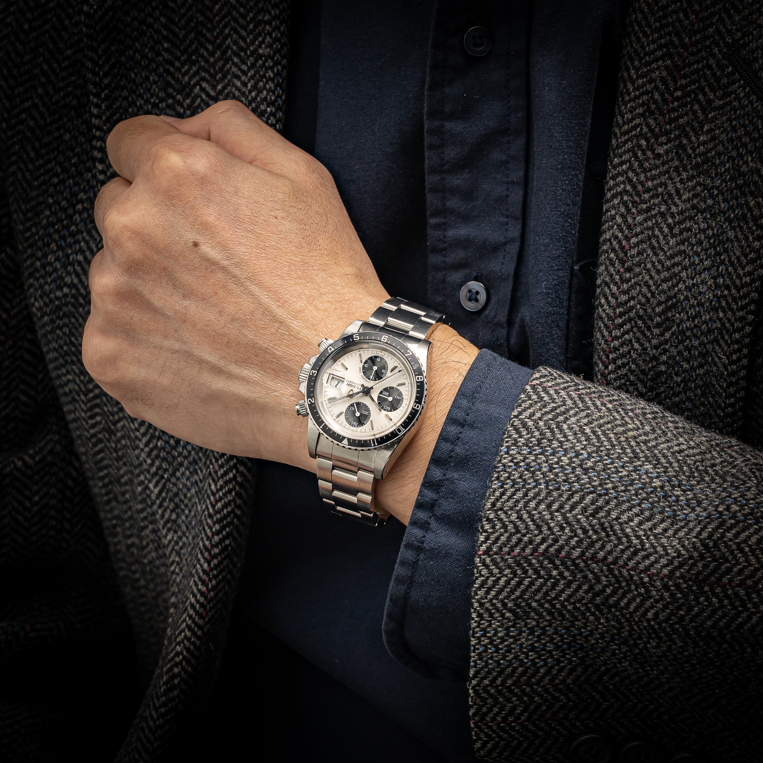 チューダー クロノタイム 1989年製 Ref.79170前期 パンダダイヤル 王冠リューズ 回転ベゼル 3連オイスターブレス