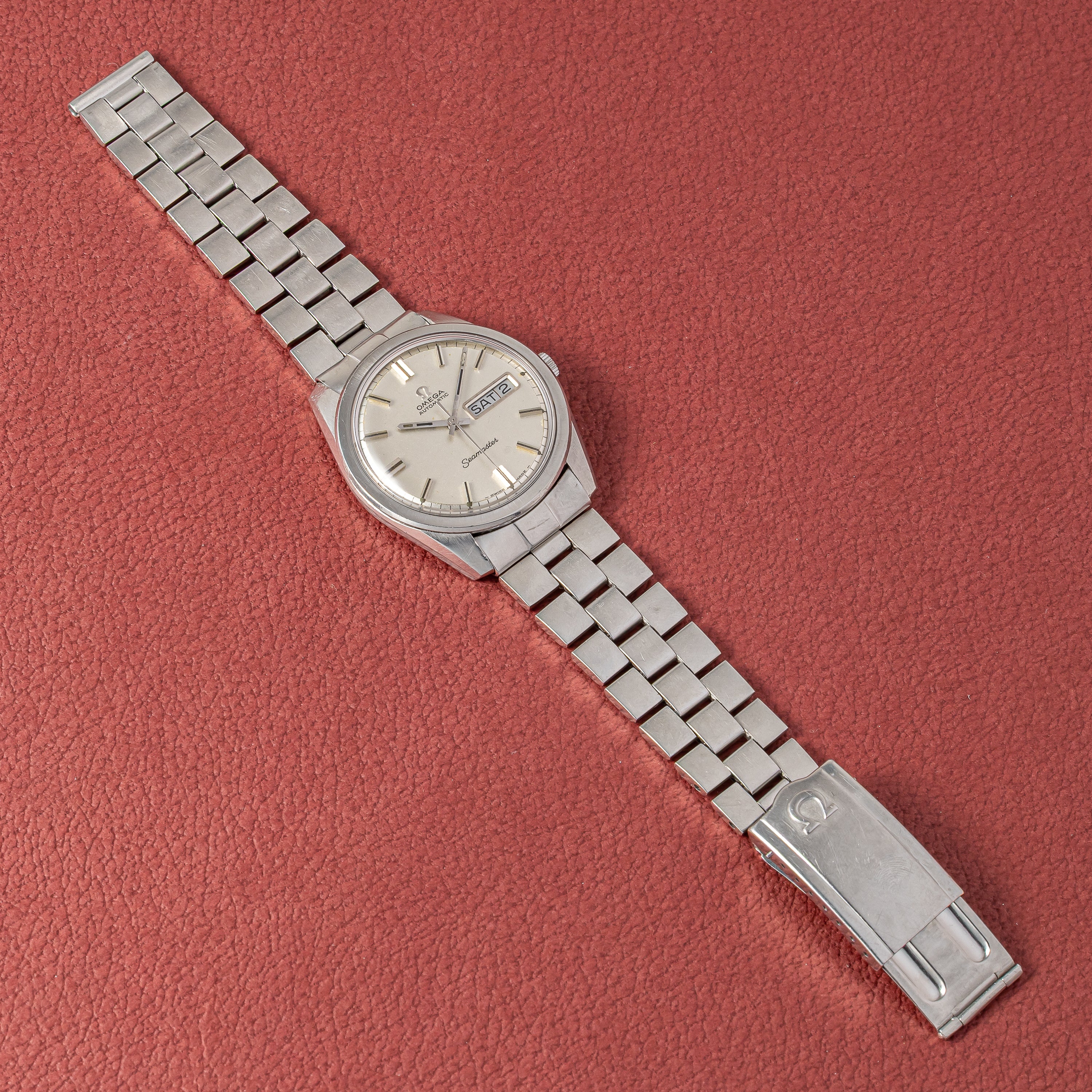 オメガ シーマスター 1969年製 デイデイト自動巻き Cal.750 純正ブレス付き