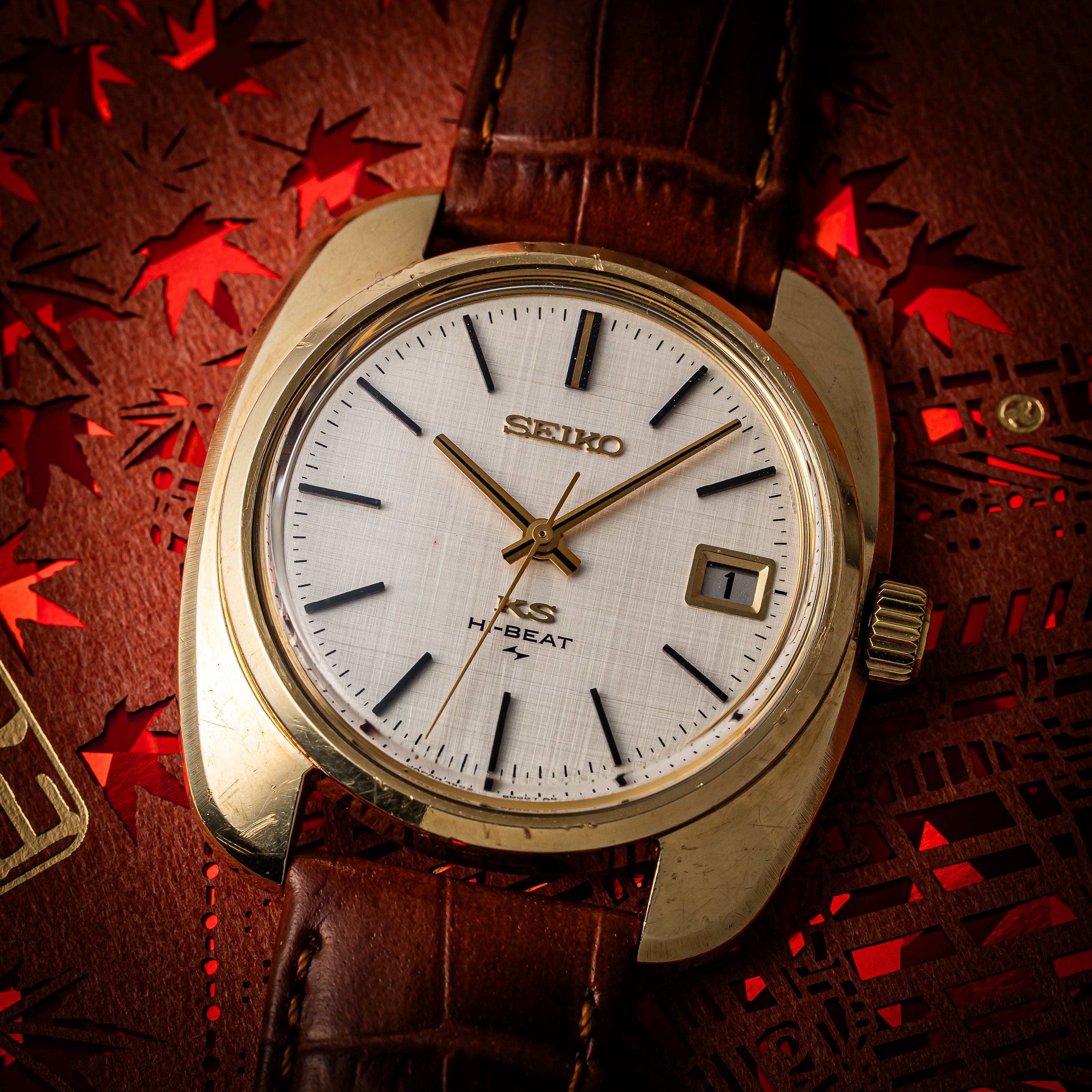 キングセイコー ハイビート 手巻き リネンダイヤル