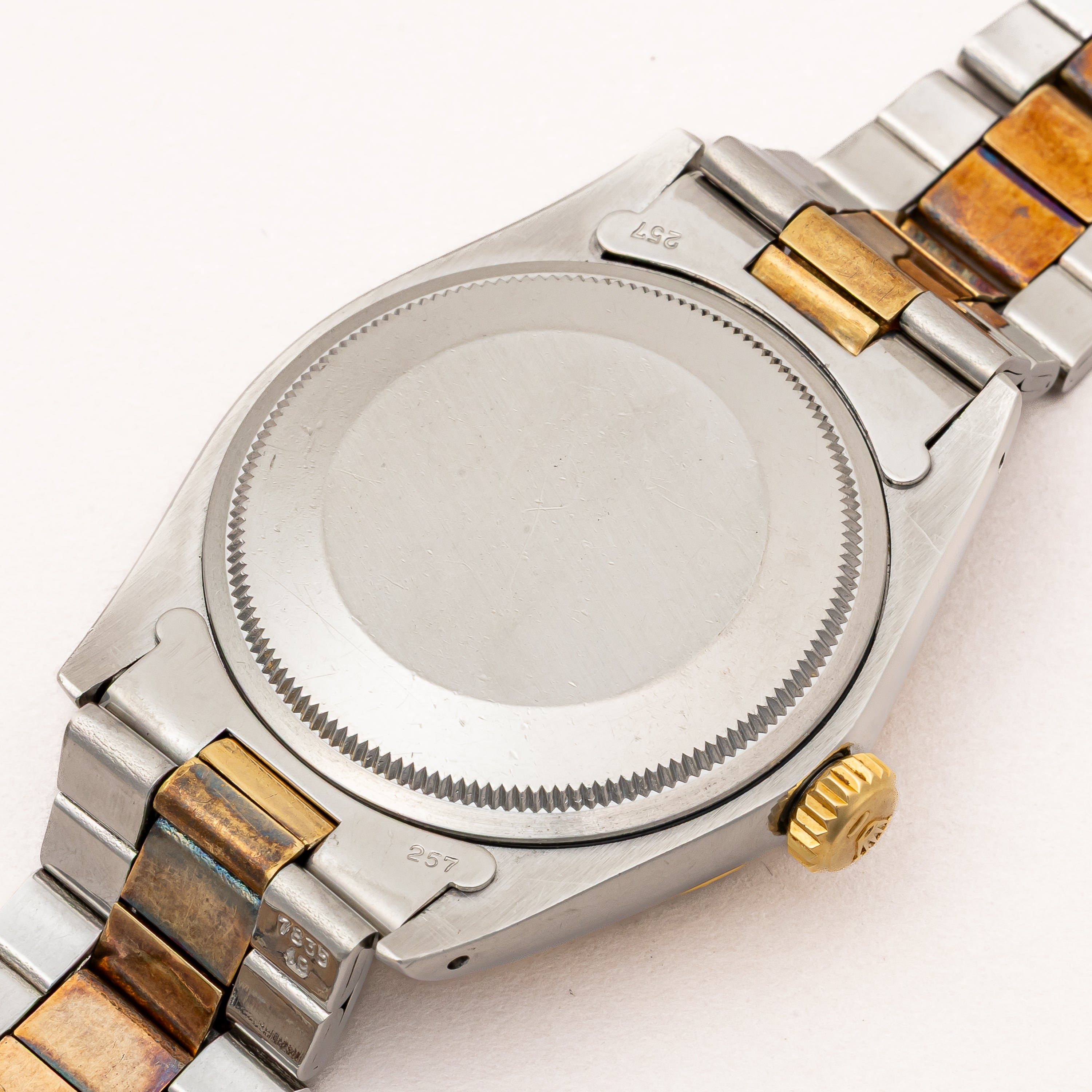 ロレックス オイスターパーペチュアルデイト コンビ 純正ブレス