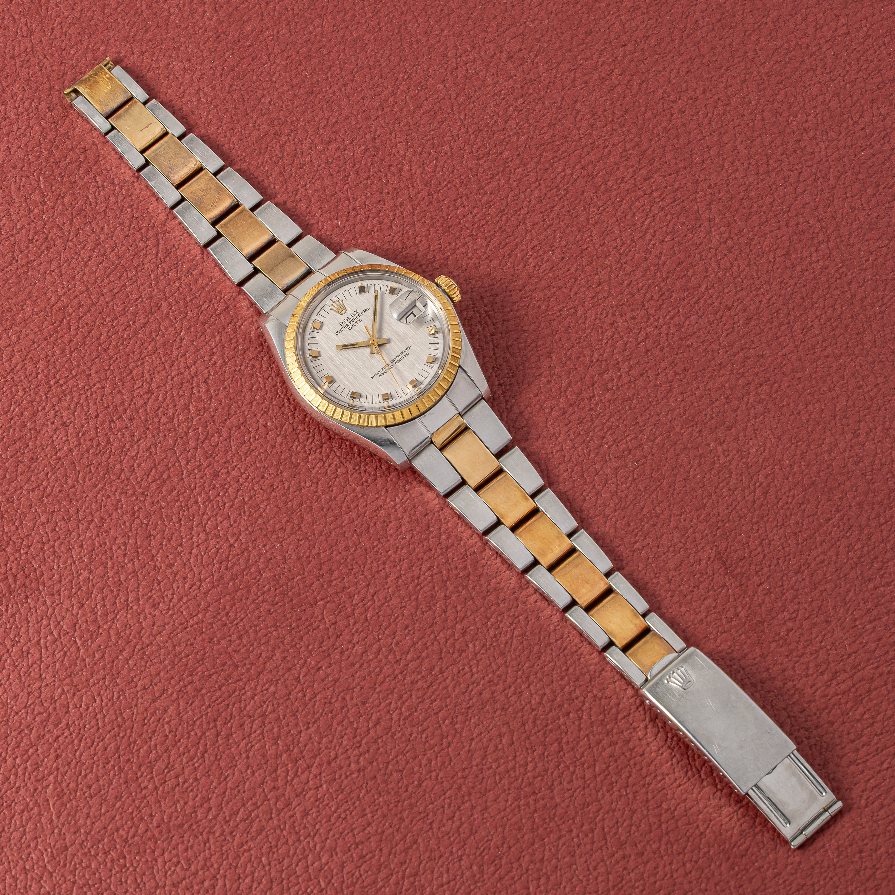 ロレックス オイスターパーペチュアルデイト コンビ 純正ブレス
