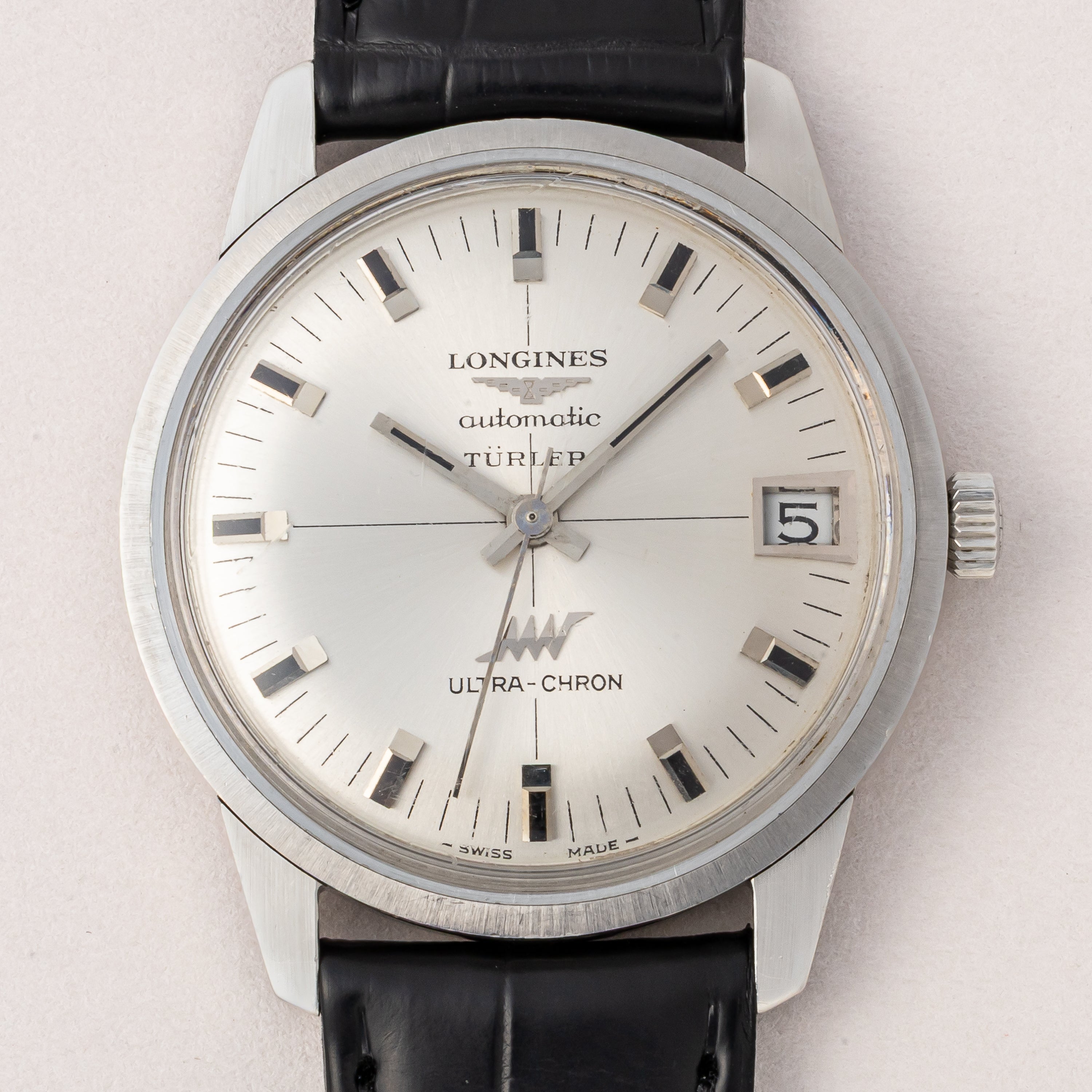 ロンジン 1970年代製 ウルトラクロン チューラーダブルネーム 10振動自動巻き