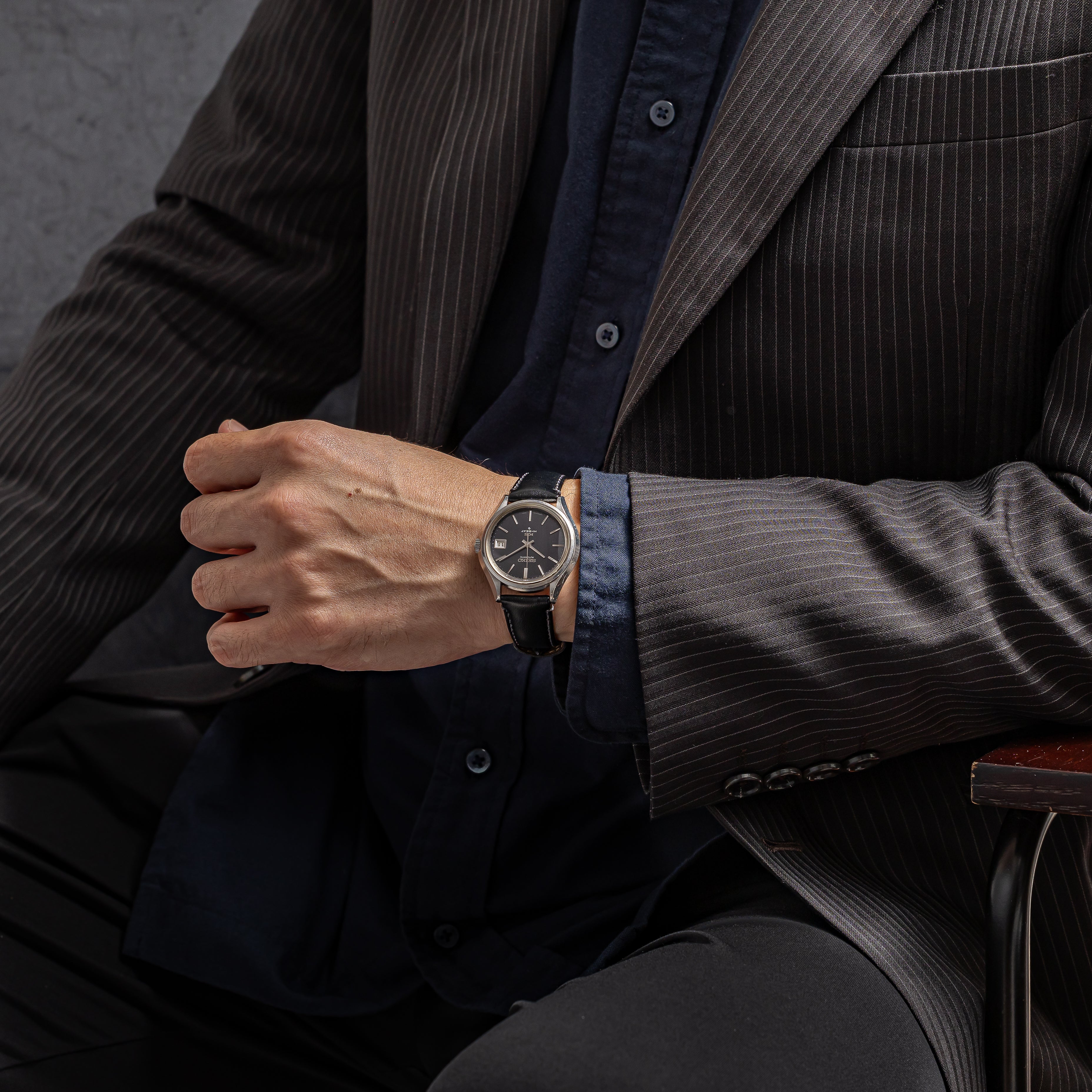 キングセイコー ハイビート 1972年製 Ref.5625-7120 ワンピースケース ブルーダイヤル