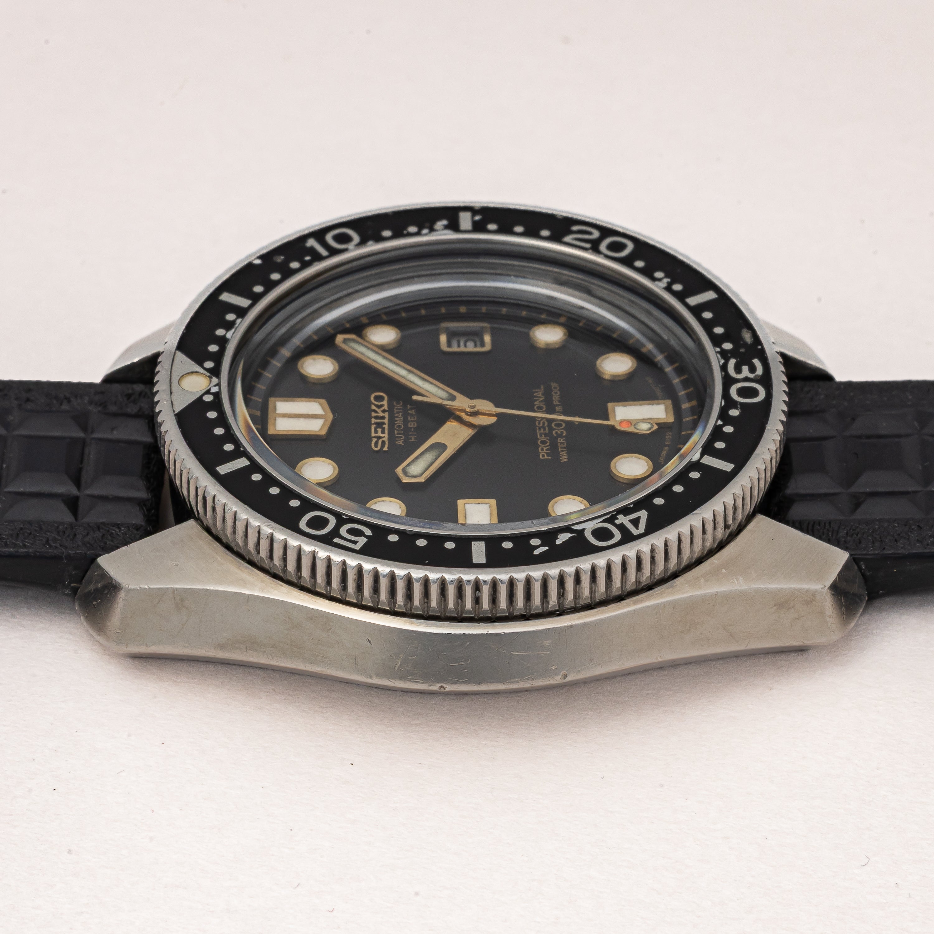 セイコー プロフェッショナル300mダイバー 10振動自動巻き オリジナルウレタンベルト