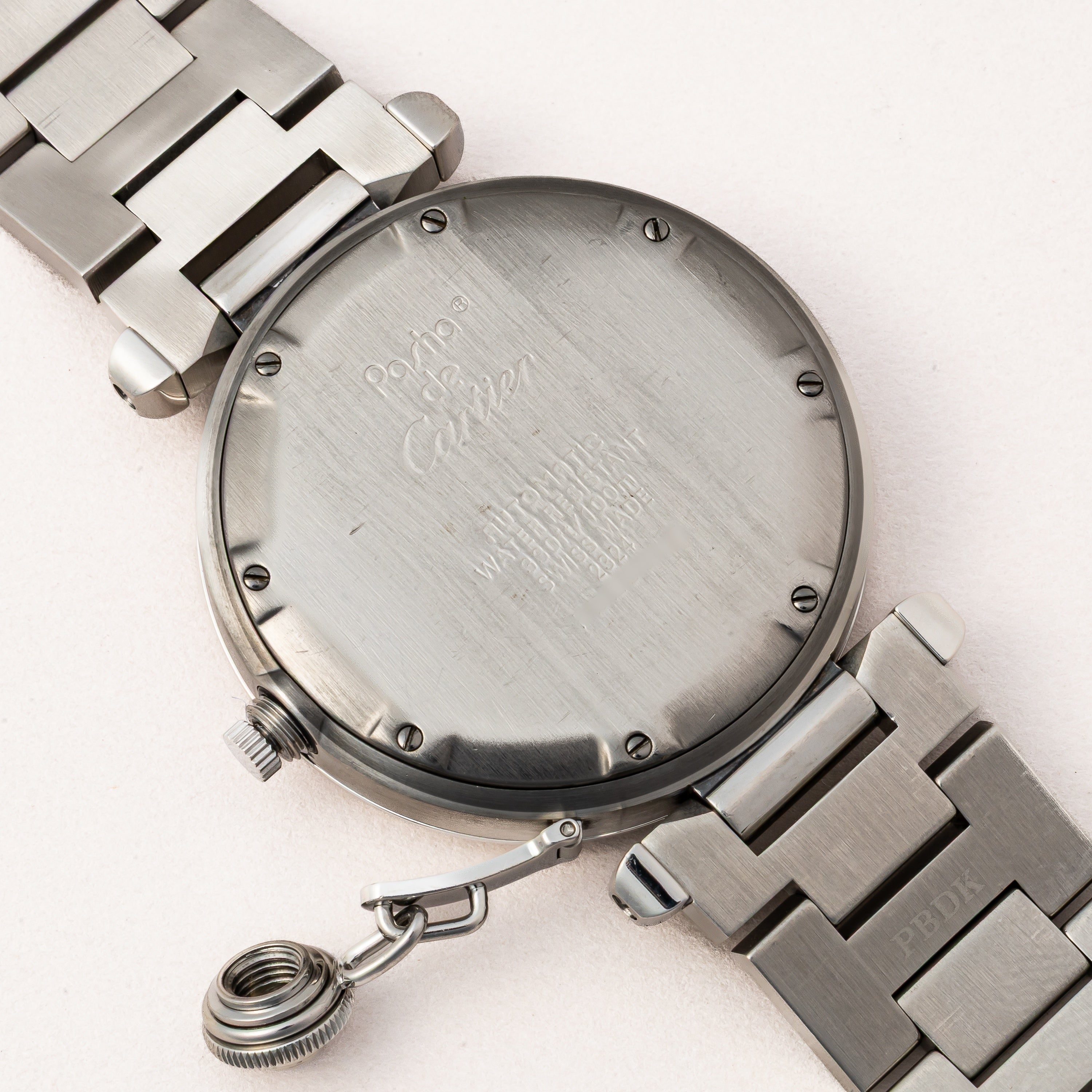 カルティエ パシャC ブラックダイヤル 35㎜ 自動巻トリチウム夜光