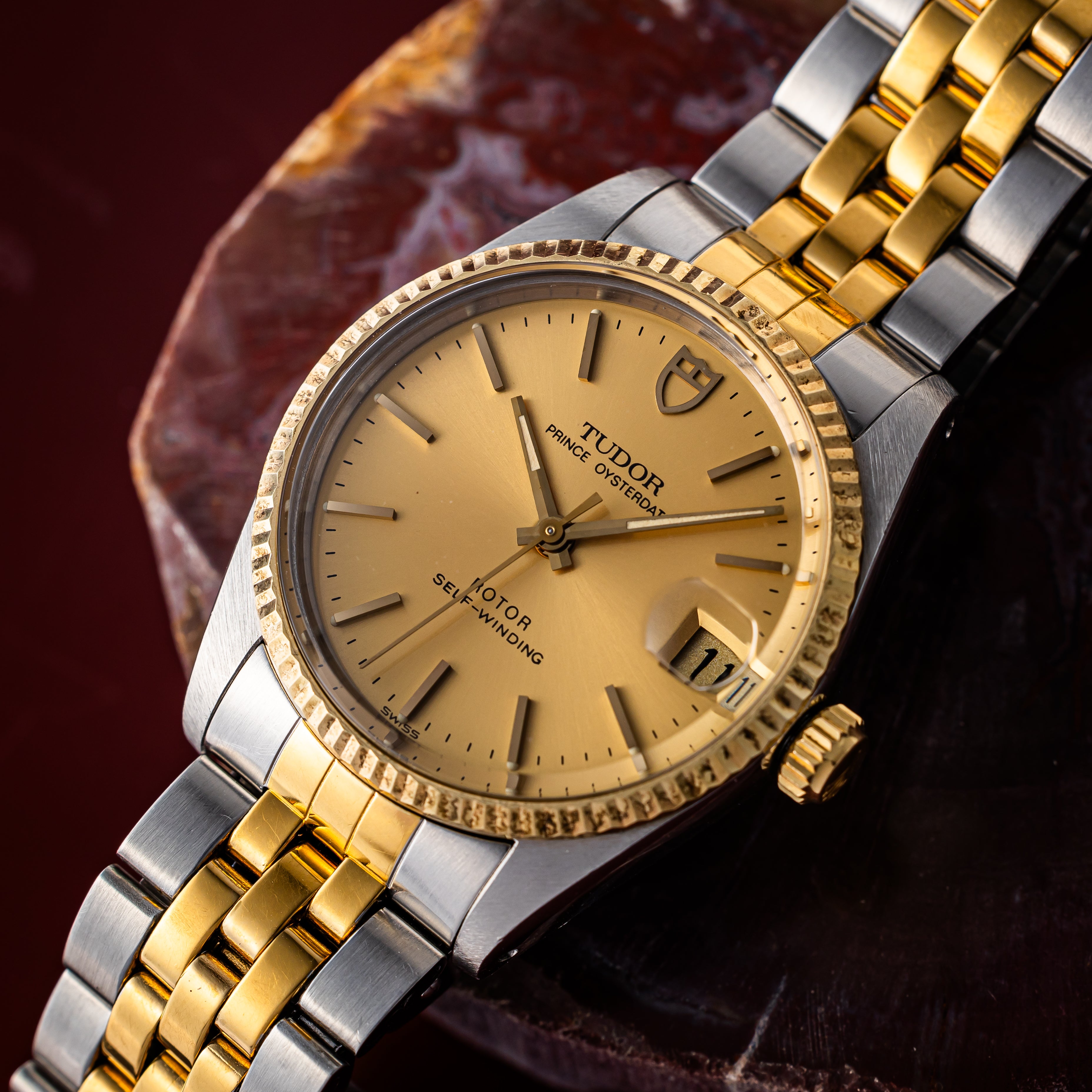 チューダー プリンスオイスターデイト 1989年製 コンビ Ref.72033 ギャラ付き