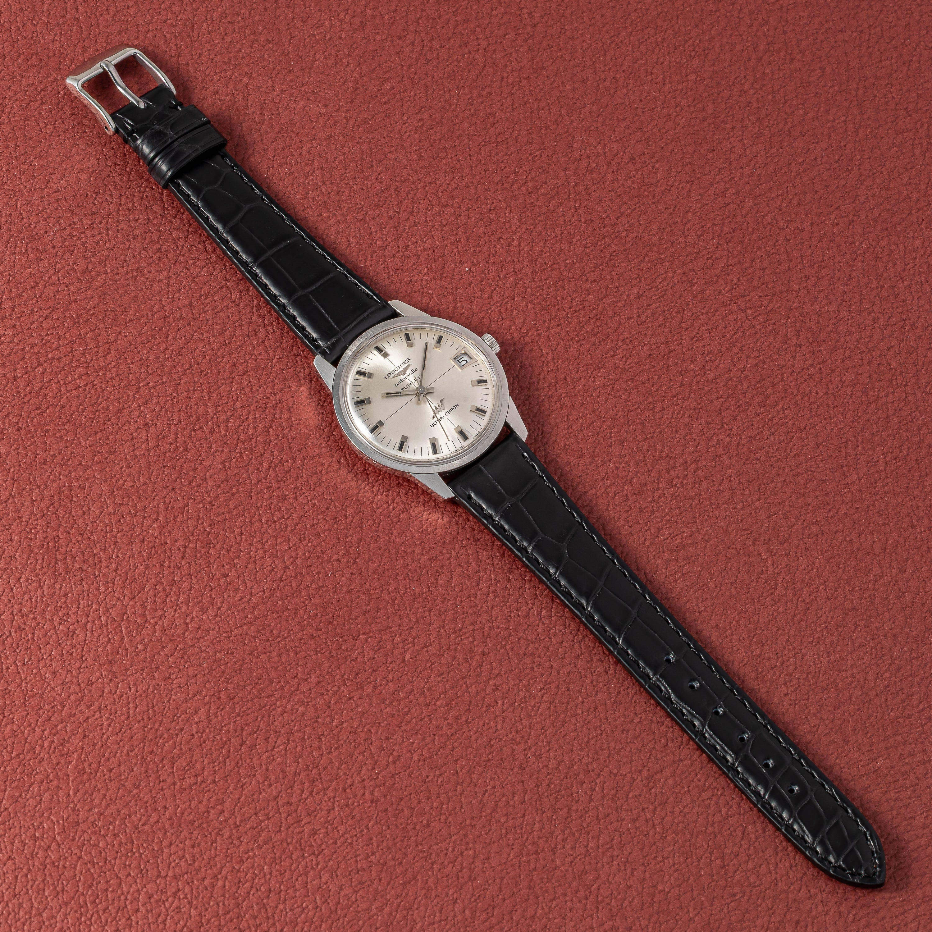 ロンジン 1970年代製 ウルトラクロン チューラーダブルネーム 10振動自動巻き