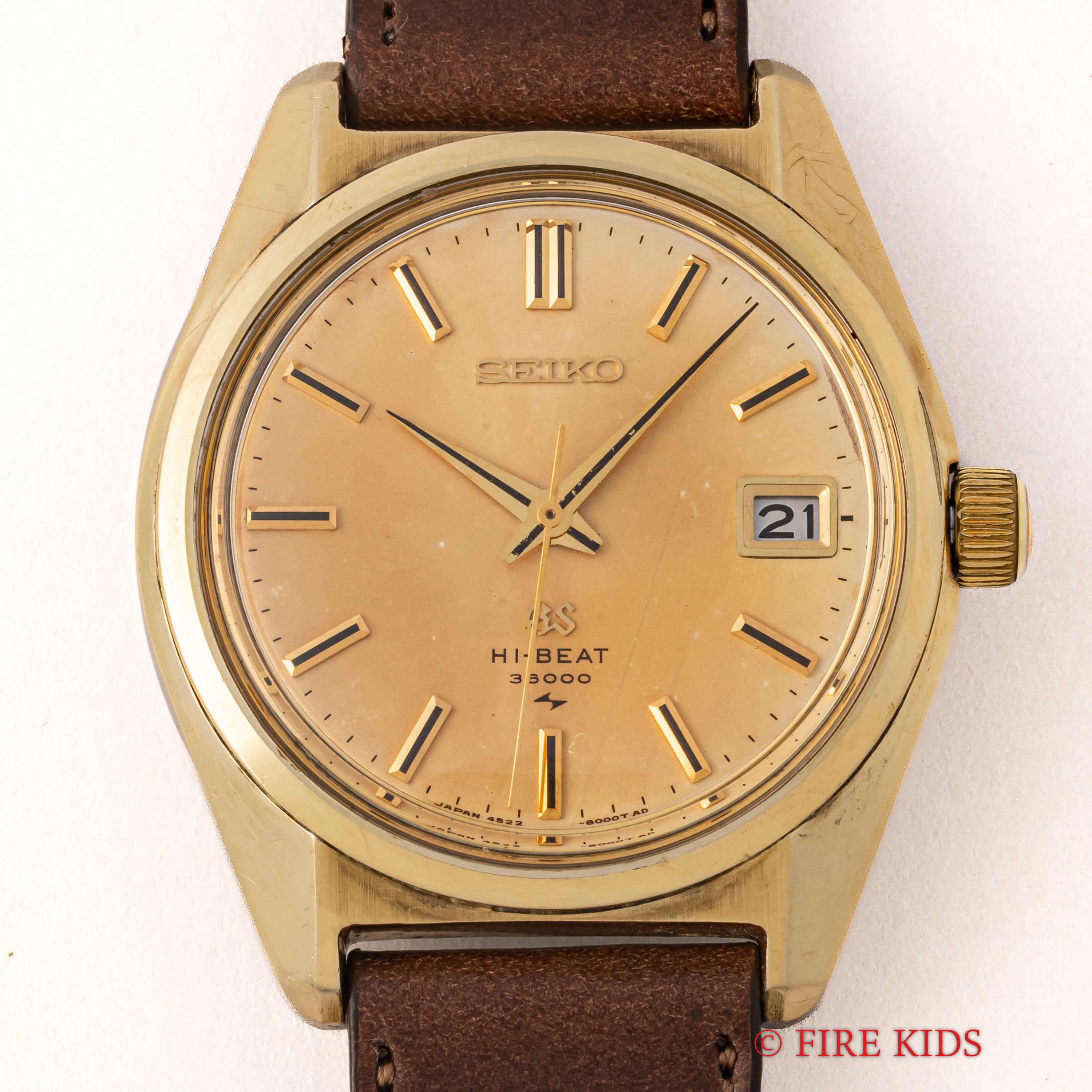 グランドセイコー 1969年製 10振動手巻 Ref.4522-8000 CAPゴールド 45GS パティーナダイヤル