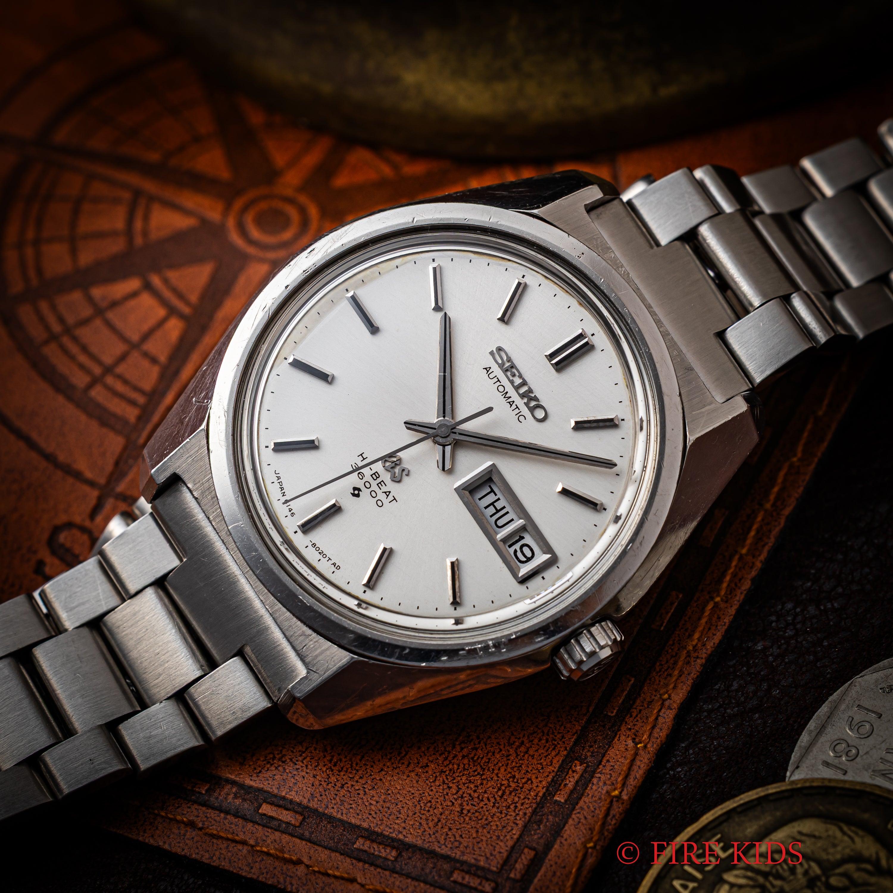 グランドセイコー ハイビート 36000 1969年製 Ref.6146-8000 61GS 10振動 自動巻き 純正ブレス