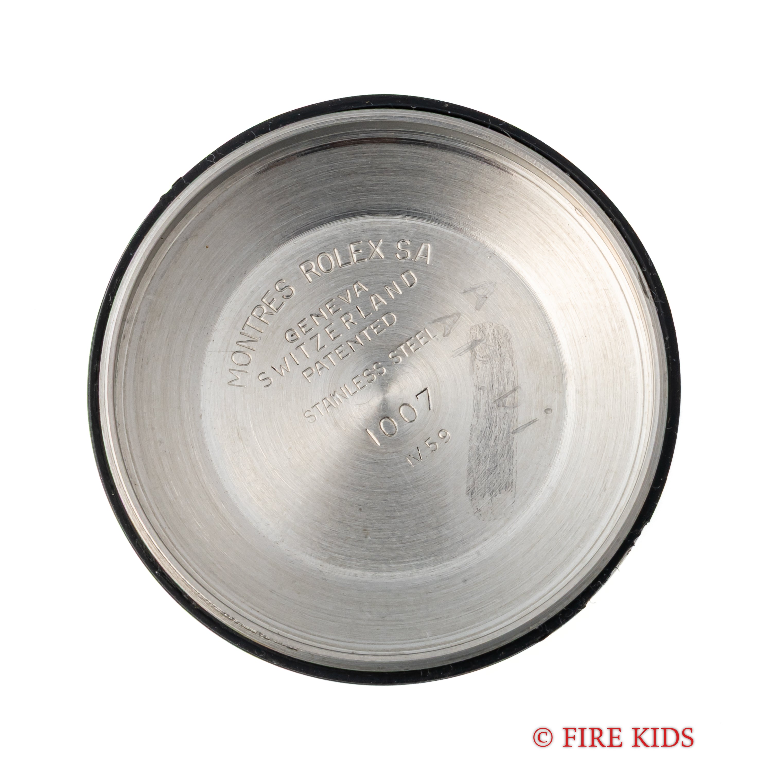 ロレックス オイスターパーペチュアル 1959年製 Ref.1007最初期型 ホワイトダイヤル 純正リベットブレス