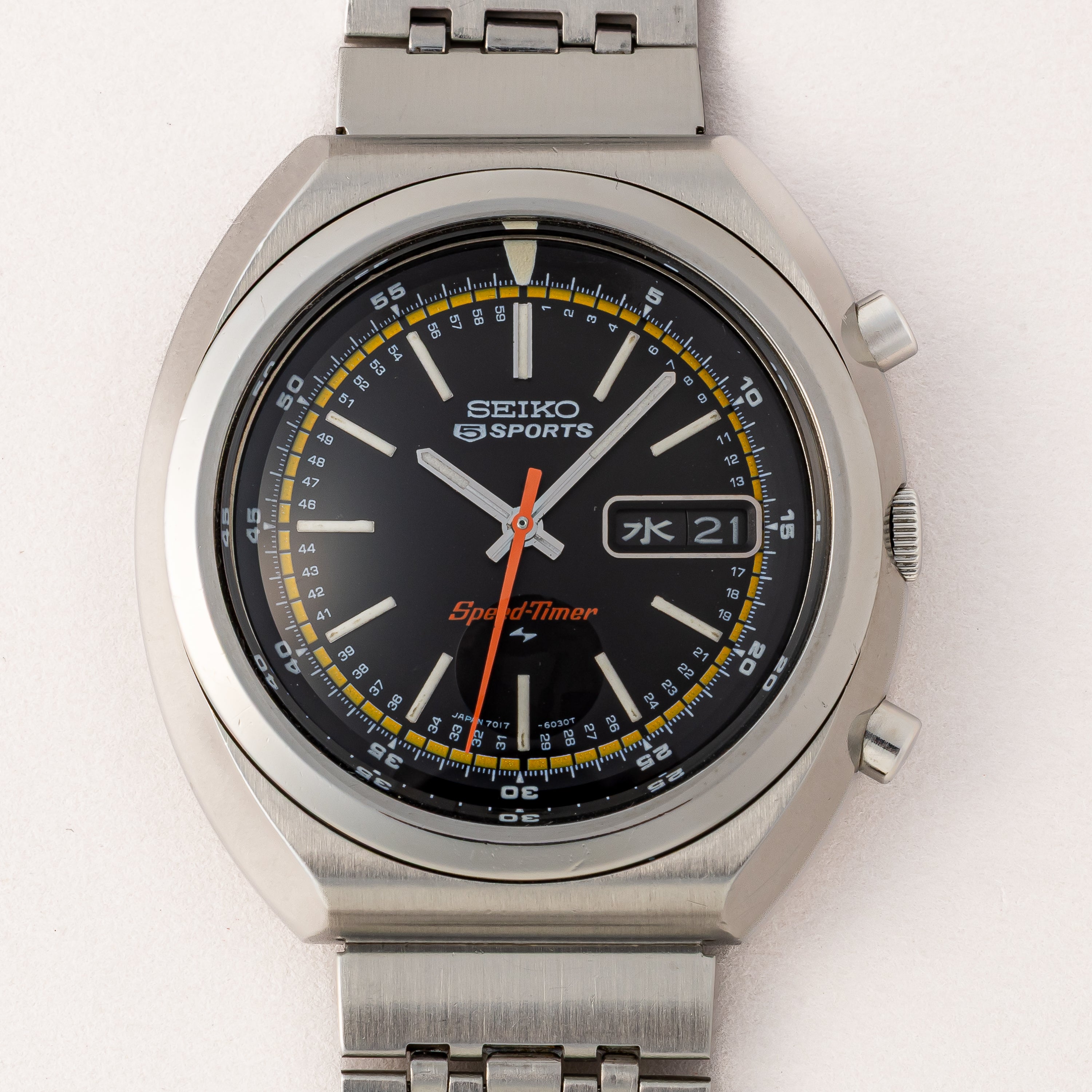 セイコー 5スポーツ スピードタイマー 1971年製 Ref.7017-6030 自動巻きクロノグラフ