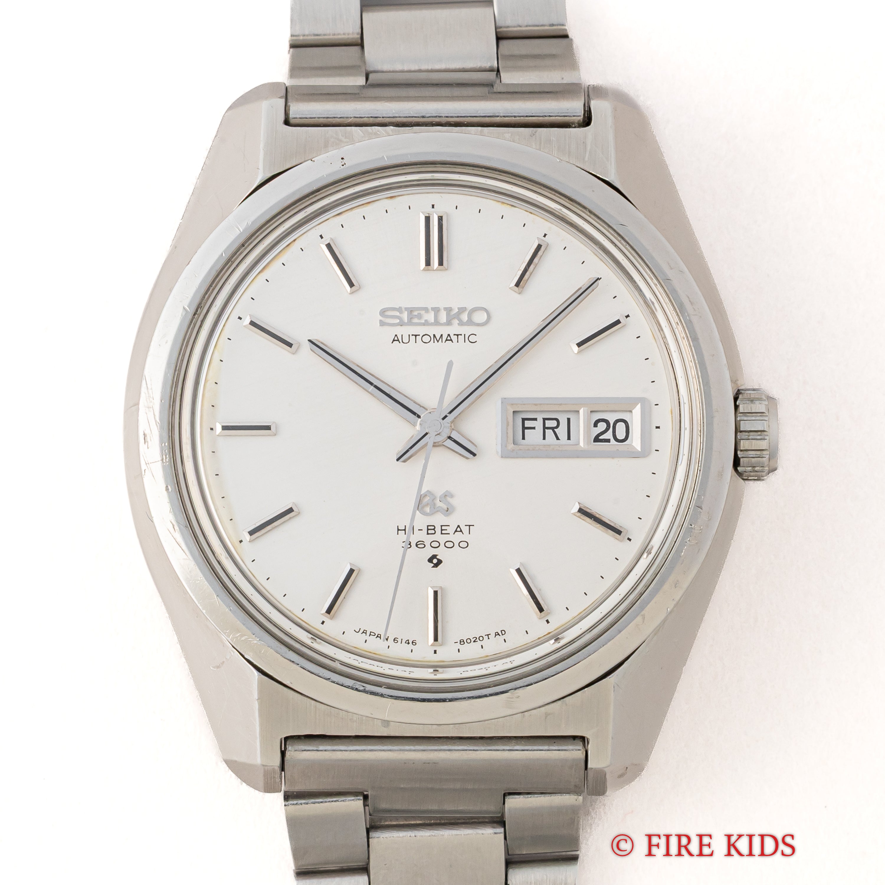 グランドセイコー ハイビート 36000 1969年製 Ref.6146-8000 61GS 10振動 自動巻き 純正ブレス