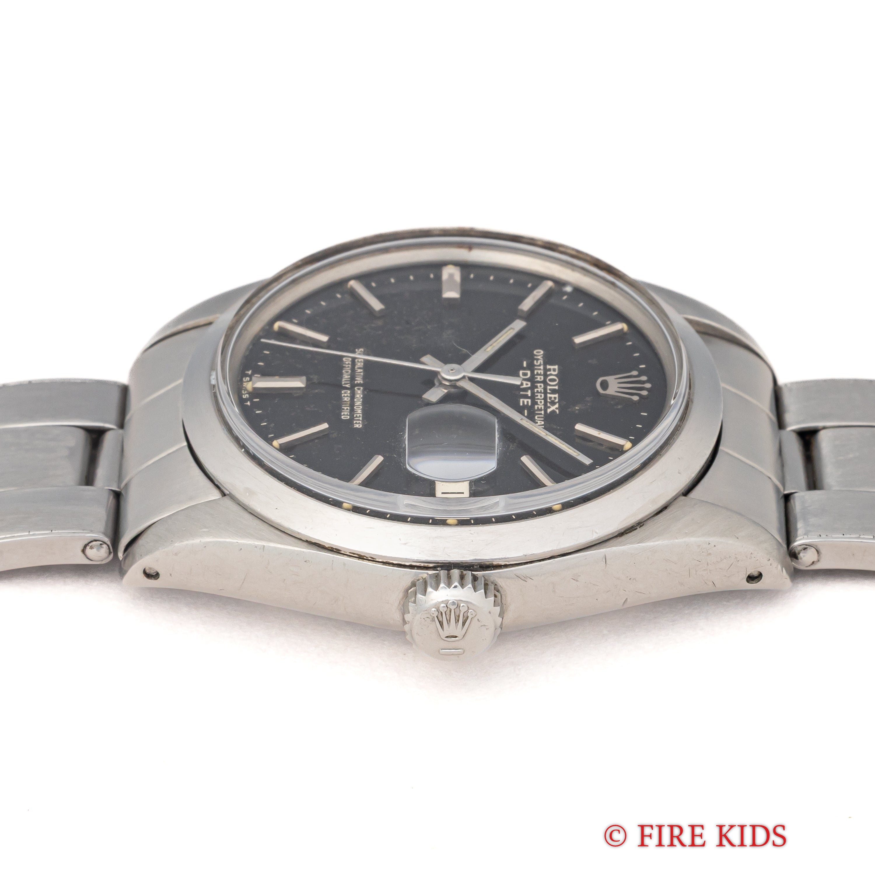 ロレックス オイスターパーペチュアルデイト 1971年製 Ref.1500 ブラックダイヤル