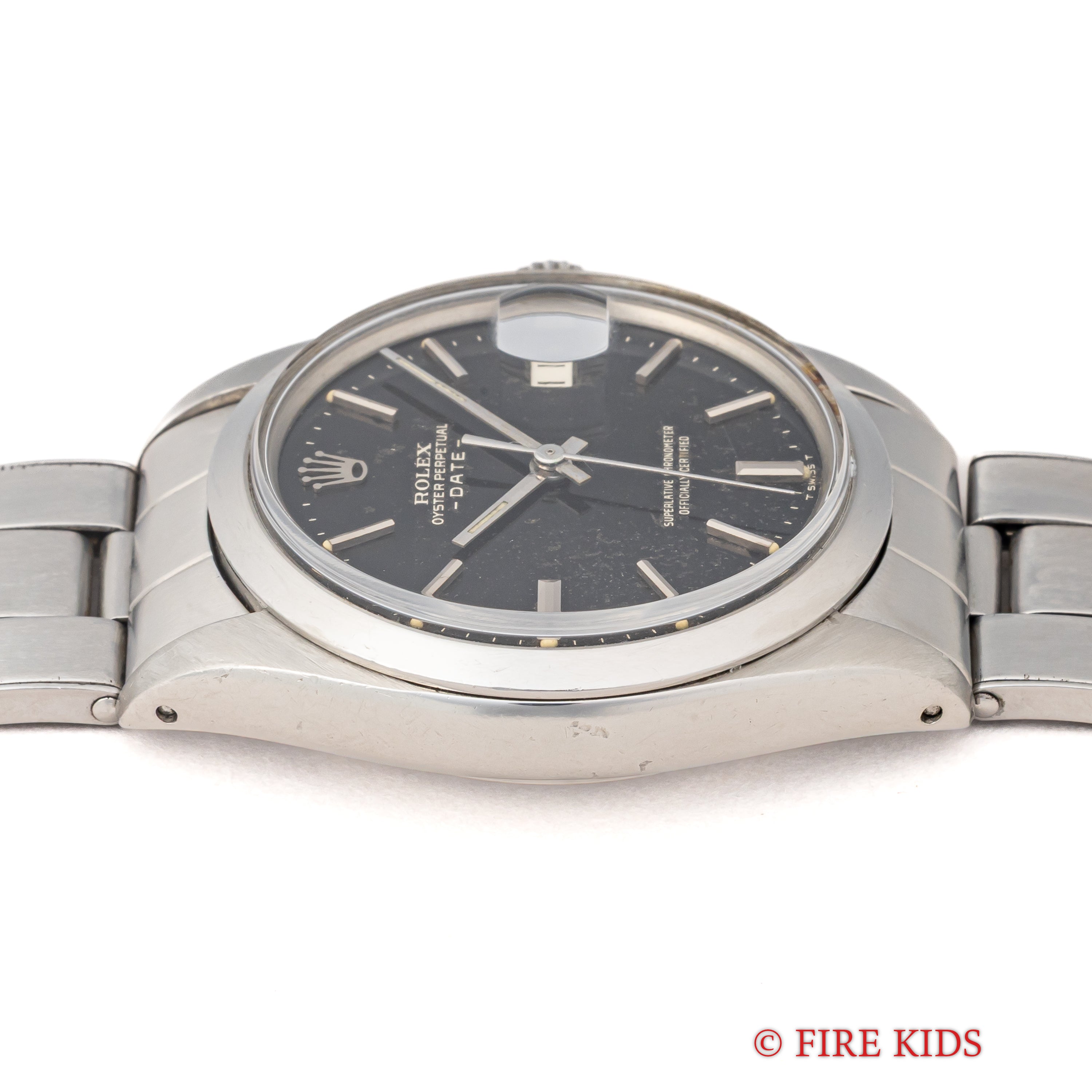 ロレックス オイスターパーペチュアルデイト 1971年製 Ref.1500 ブラックダイヤル