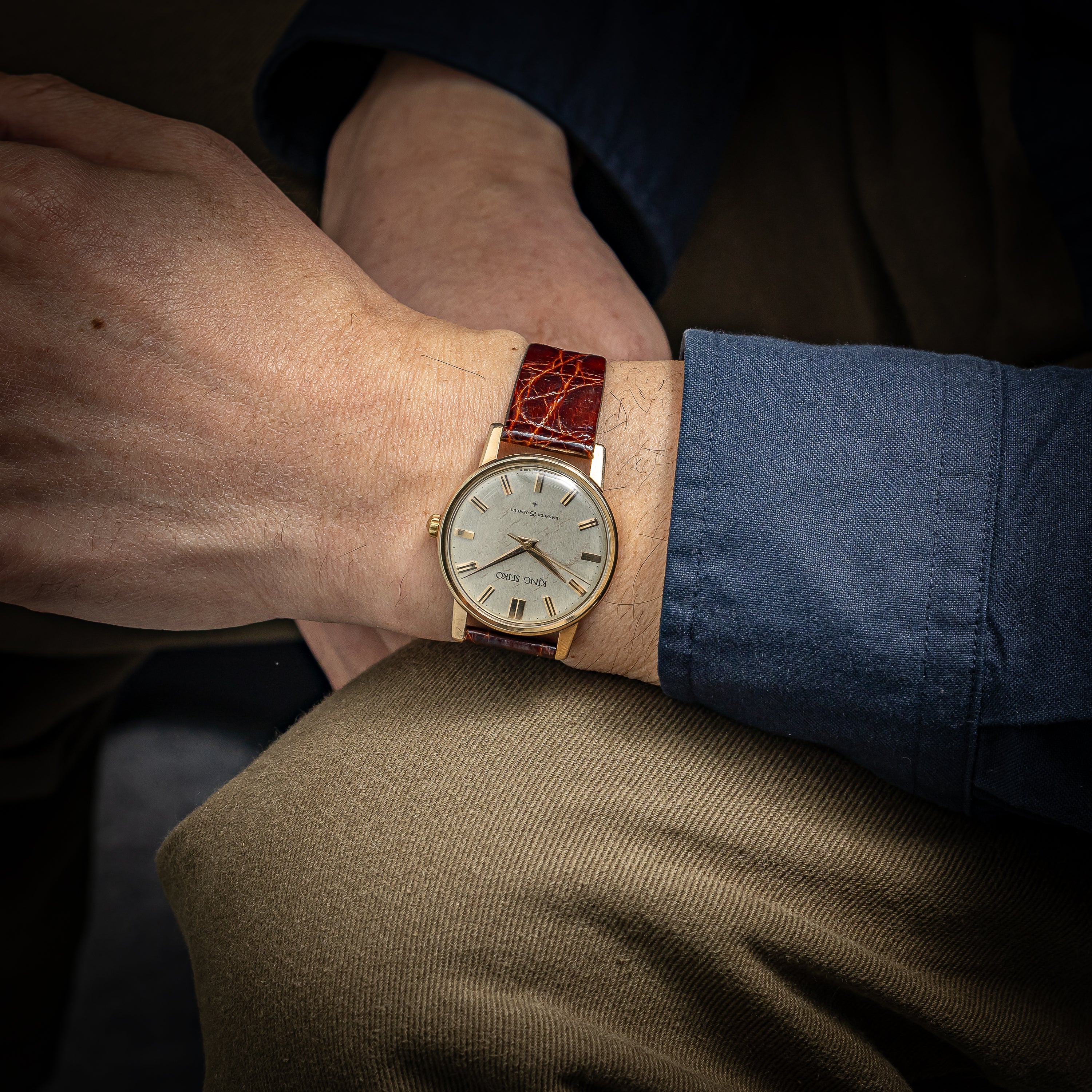 キングセイコーファーストモデル 1963年製 SD文字盤 Ref.J14102E 金張り 手巻き