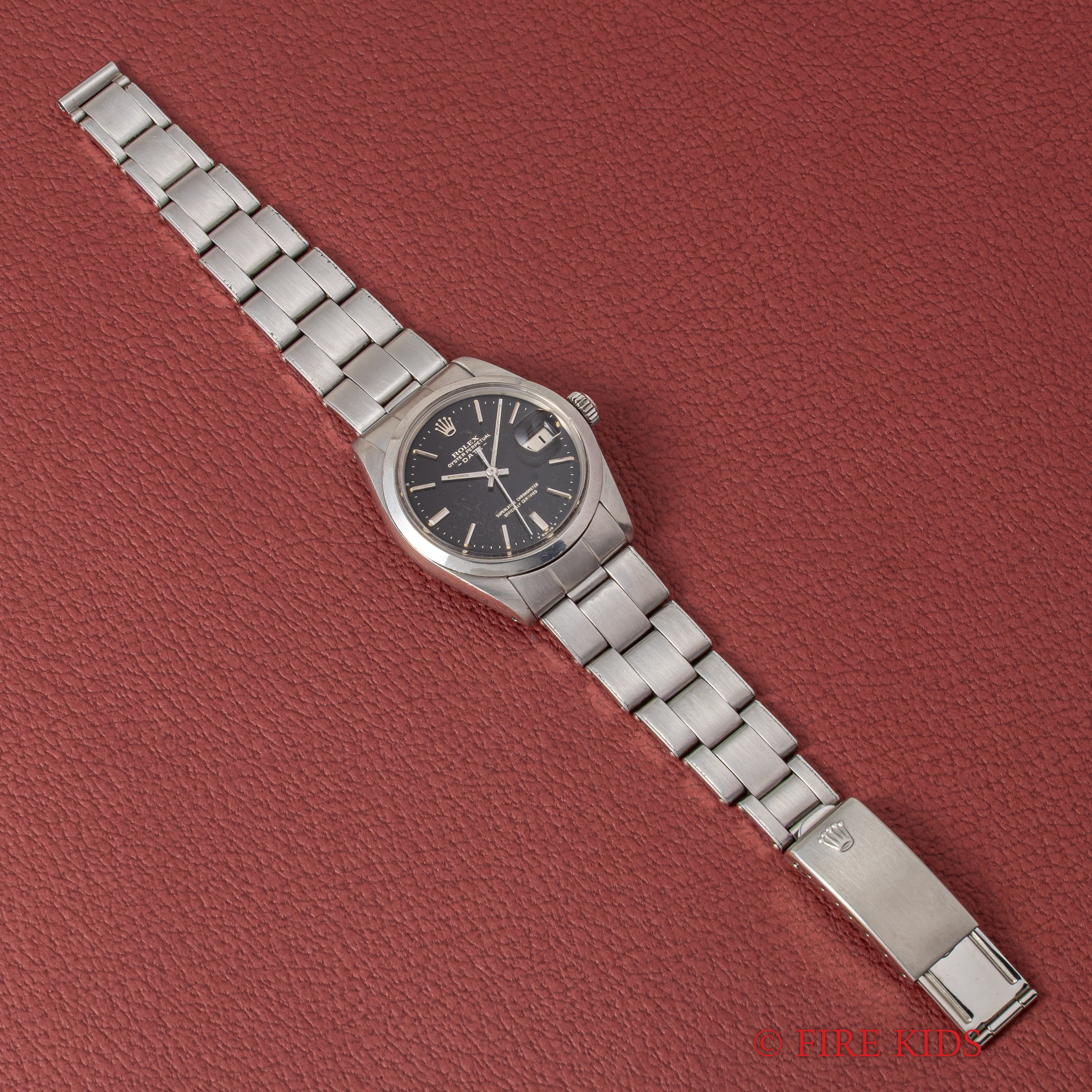 ロレックス オイスターパーペチュアルデイト 1971年製 Ref.1500 ブラックダイヤル