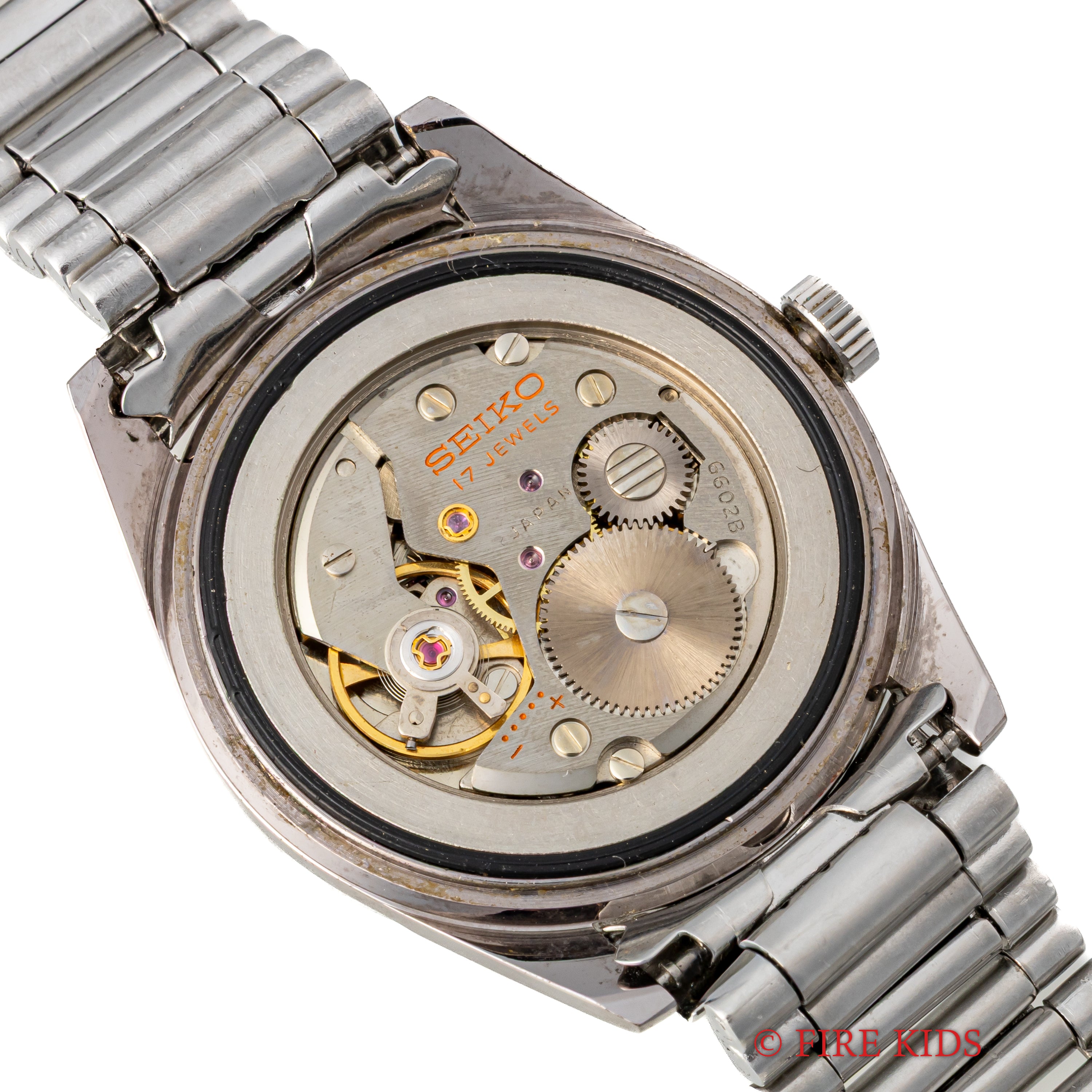 セイコー スポーツマン グレーダイヤル 1967年製 タツノオトシゴ 純正ブレス付き