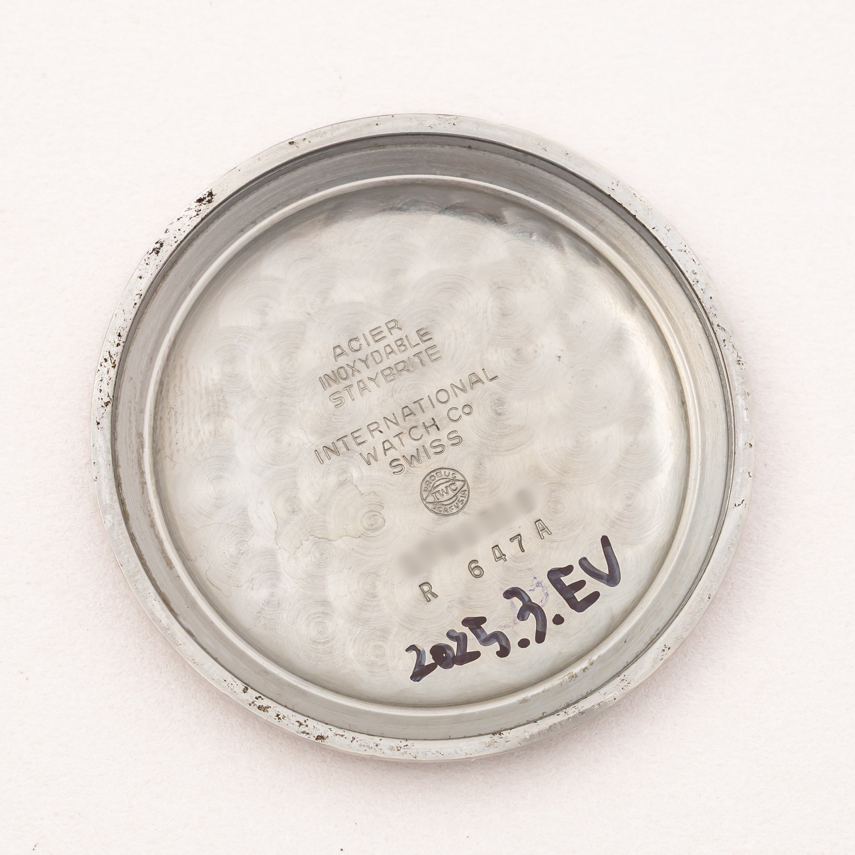 IWC ラウンドケース 1965年製 ペラトン式自動巻き Cal.853 オールドインター