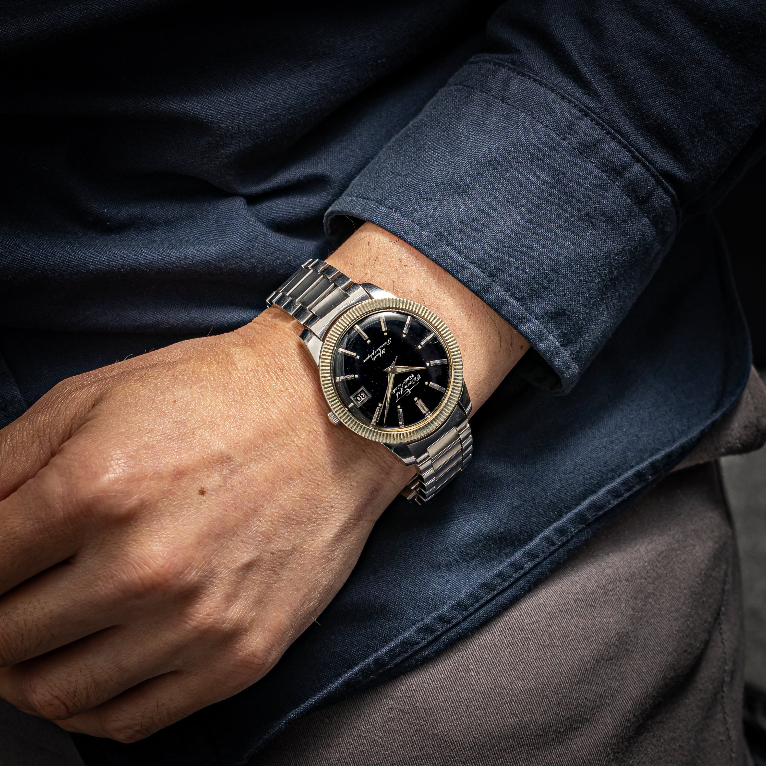 シチズン ジェット オートデーター 1963年製 Ref.AD160802 ビッグケース ブラックダイヤル