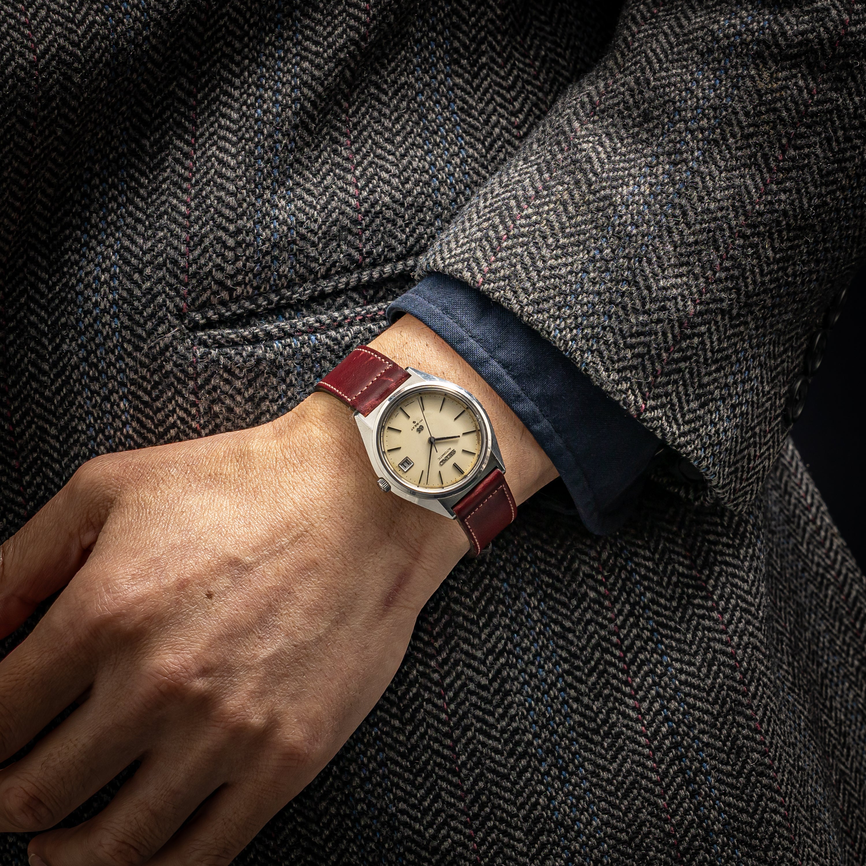 グランドセイコー 1971年製 Ref.5645-7010 56GS ハイビート自動巻き アイボリーダイヤル