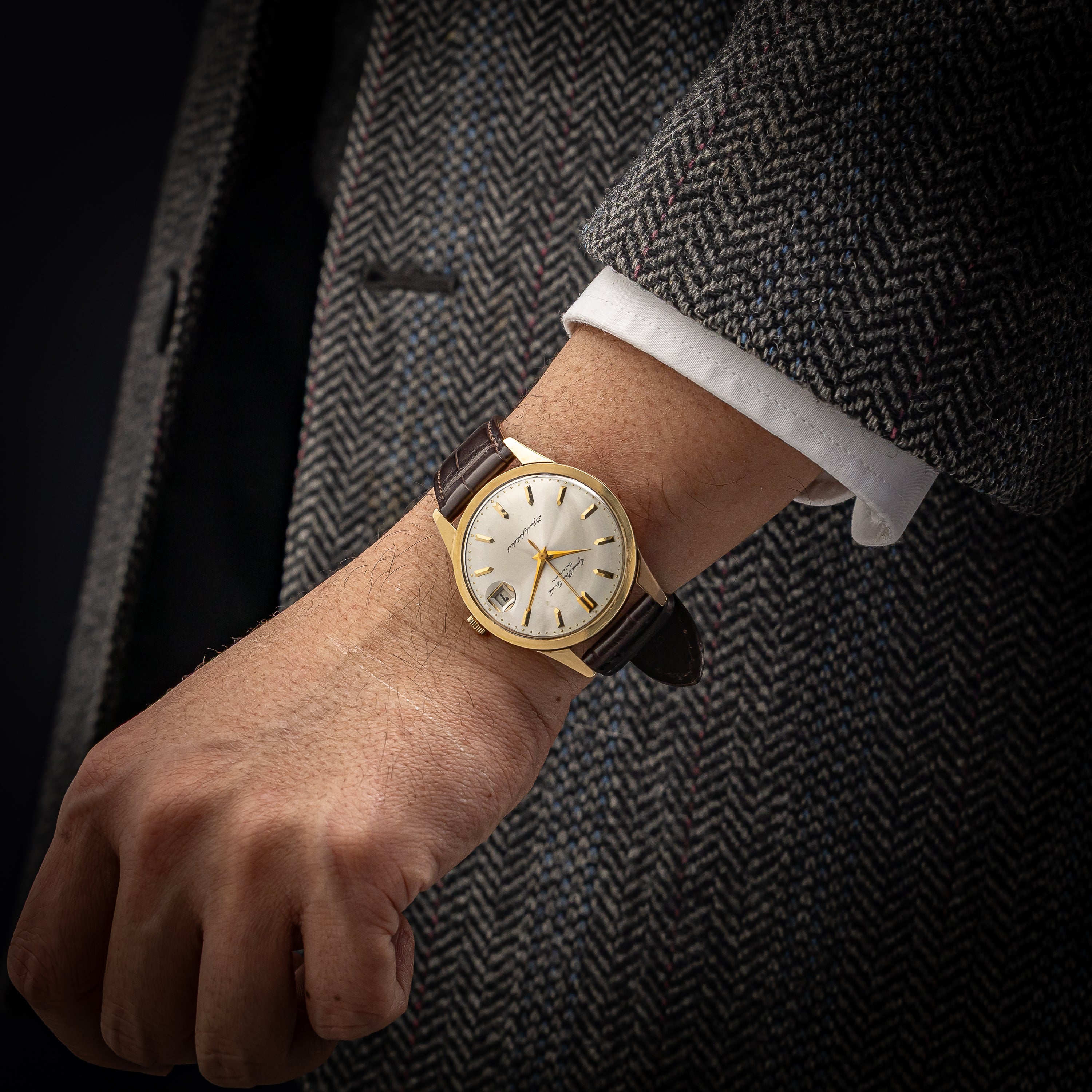 オリエント カレンダー 1960年代製 手巻き 金張り Ref.S84063