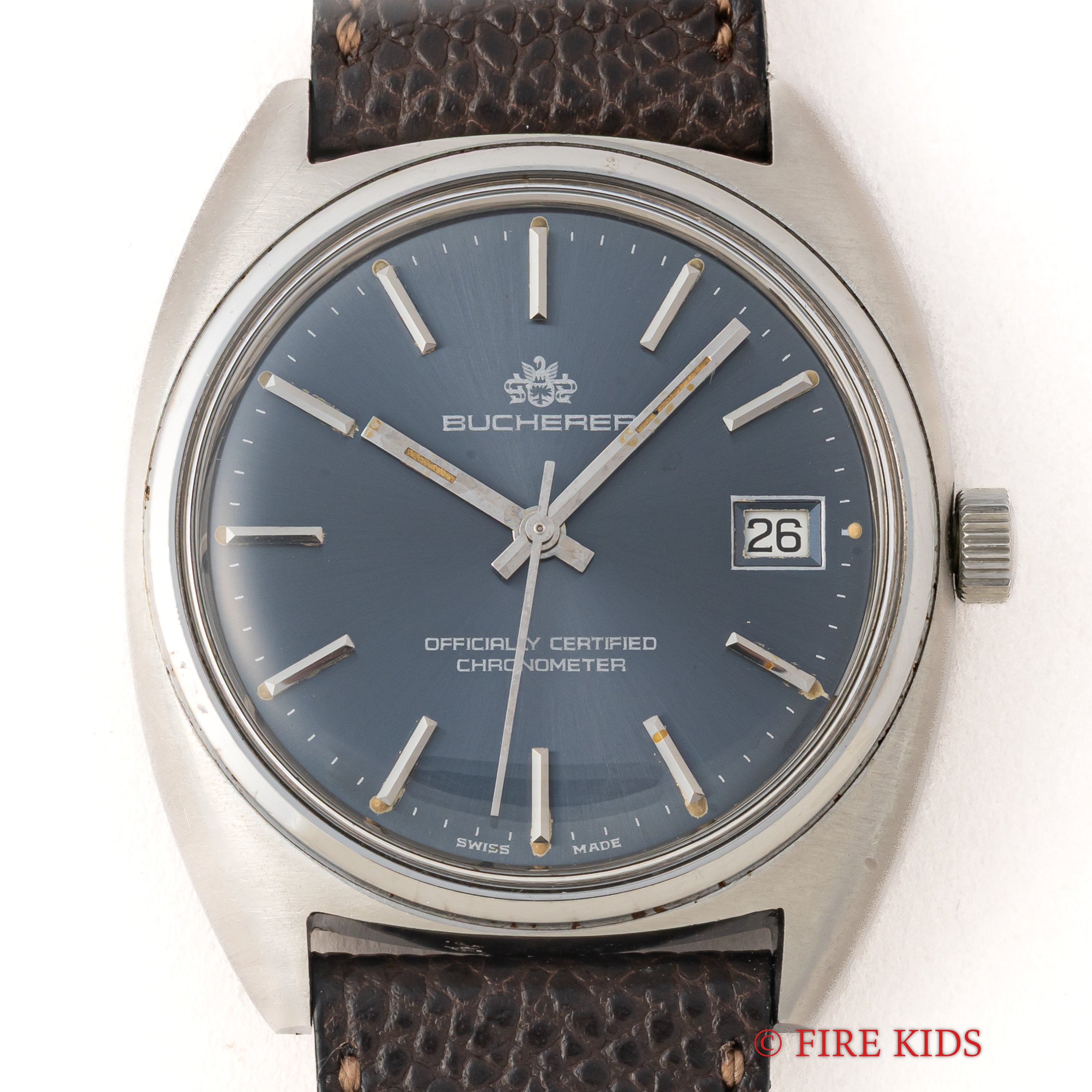 ブッフェラー クロノメーター トノーケース オートマチック 1970年代