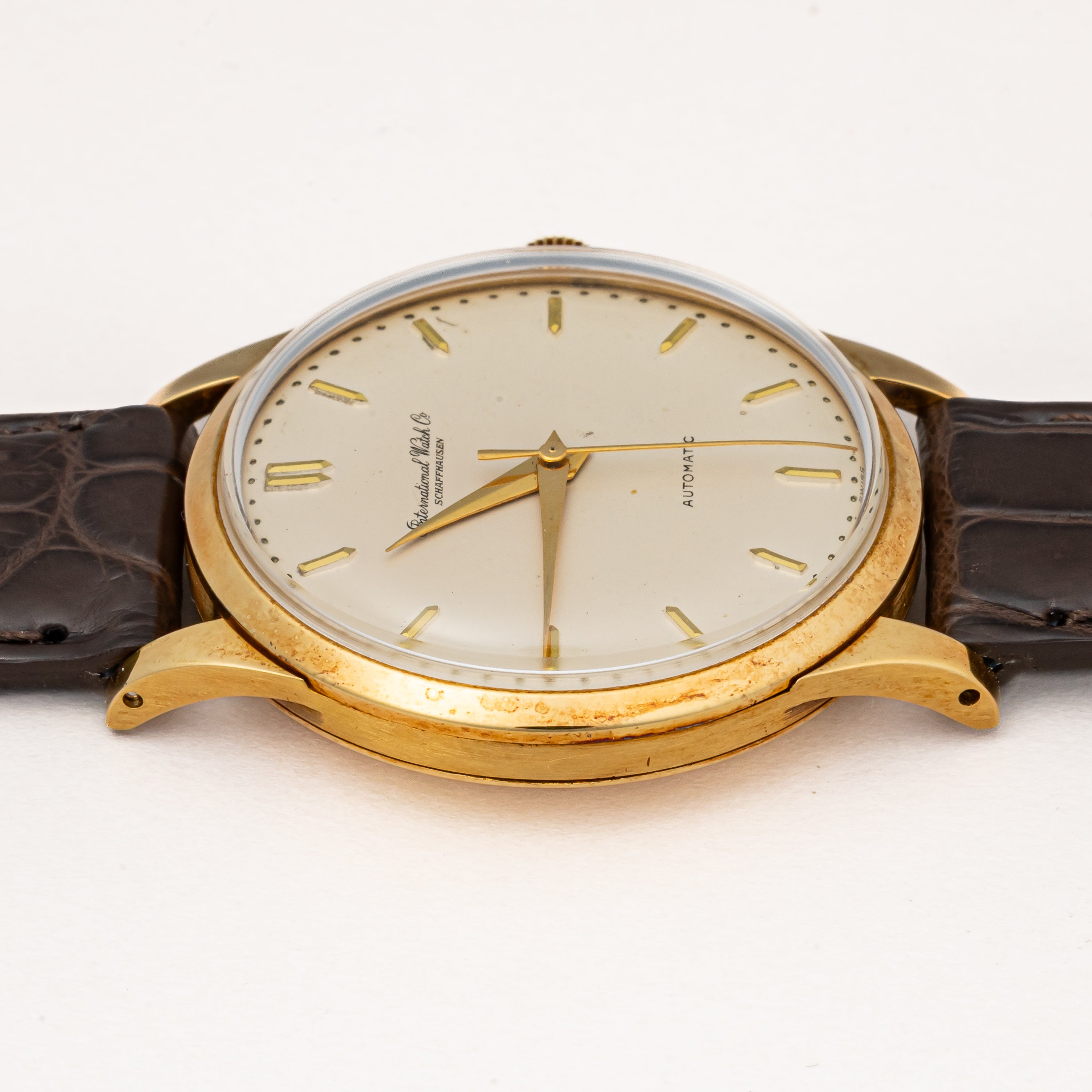 IWC ラウンドケース 1961年製 18金無垢イエローゴールド ノンデイト ペラトン式自動巻き Cal.853