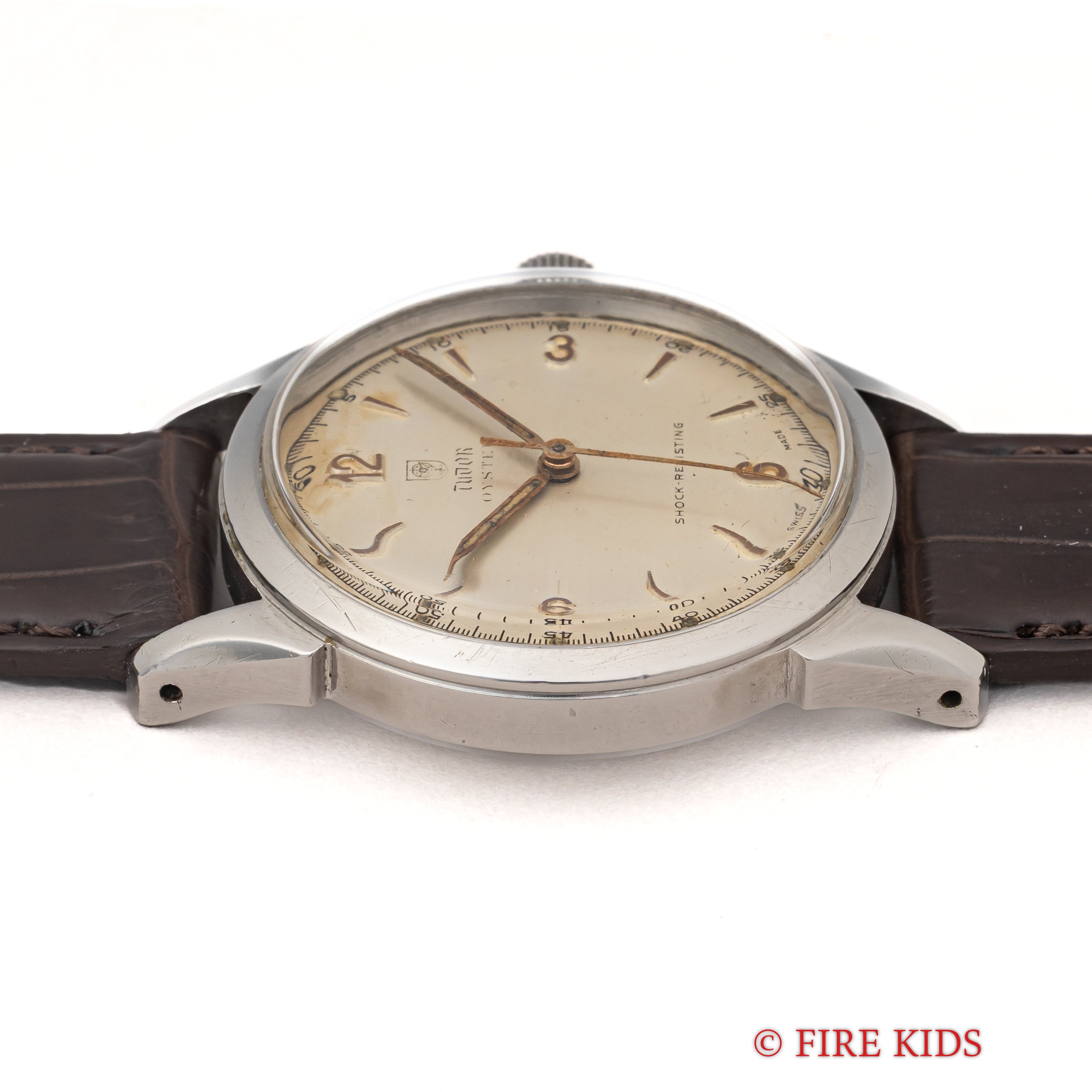 チューダー 盾薔薇オイスター 1950年代製 手巻き 飛びアラビアダイヤル