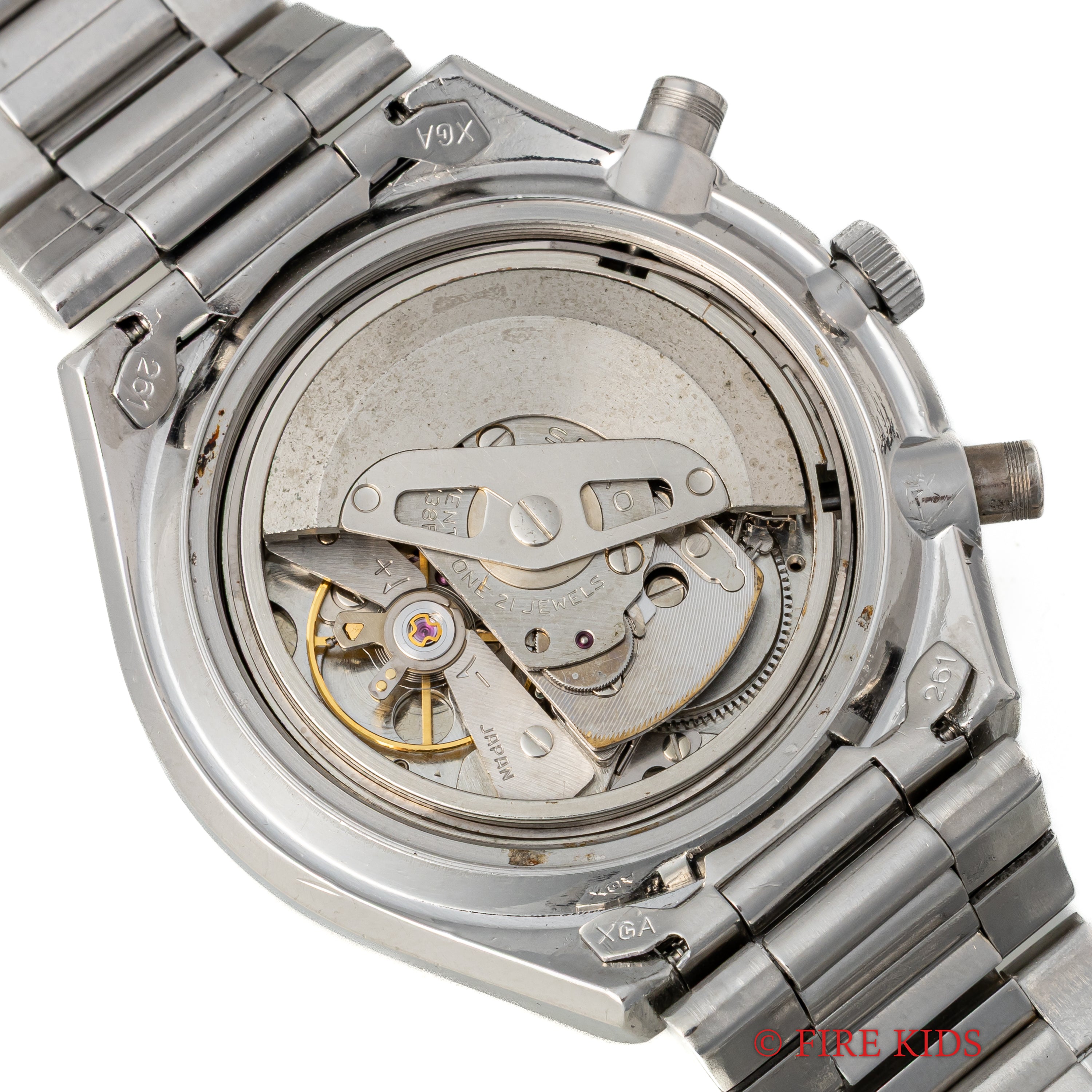 セイコー スピードタイマー 角目 1975年製 クロノグラフ Ref.6138-0030 純正ブレス付き