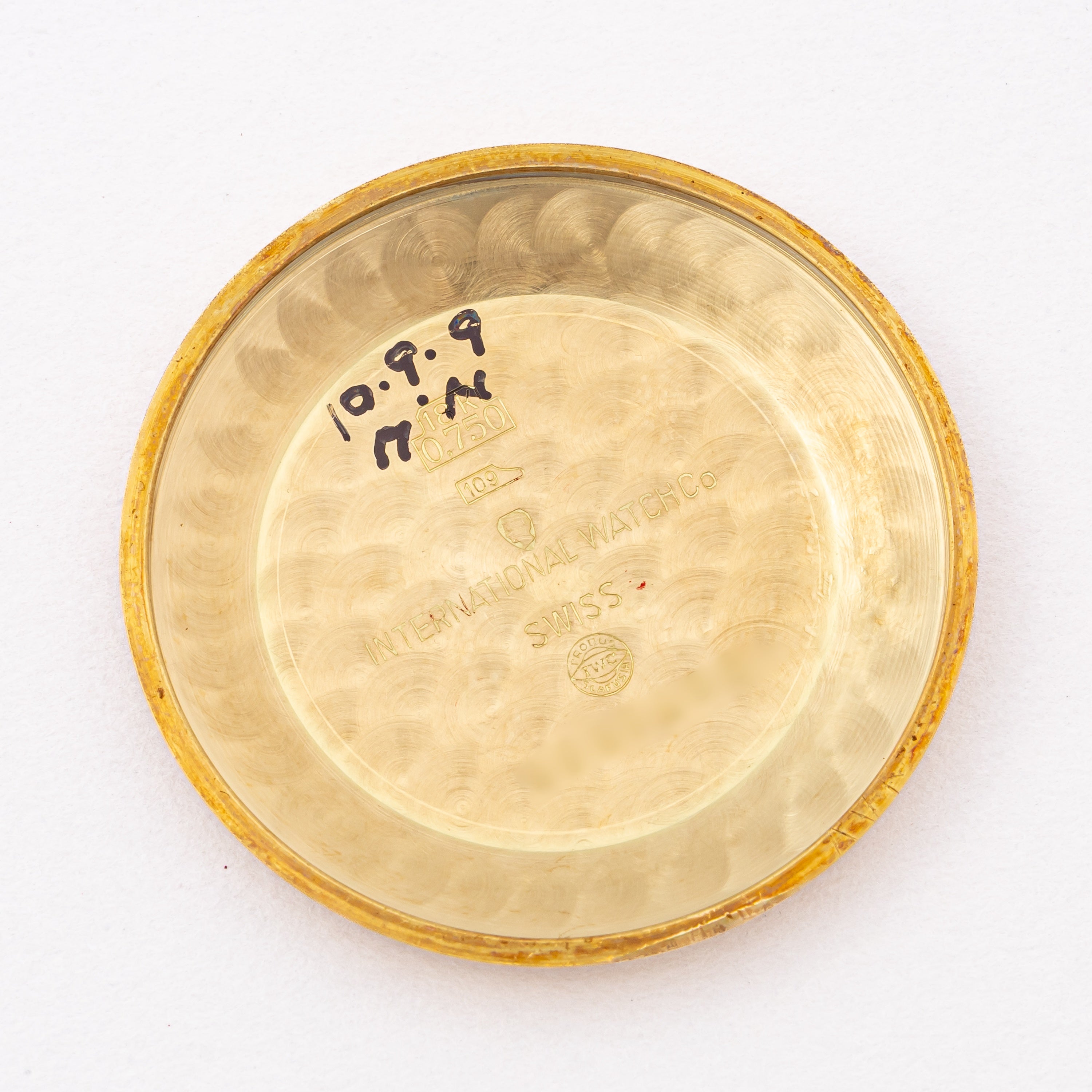 IWC ラウンドケース 1961年製 18金無垢イエローゴールド ノンデイト ペラトン式自動巻き Cal.853