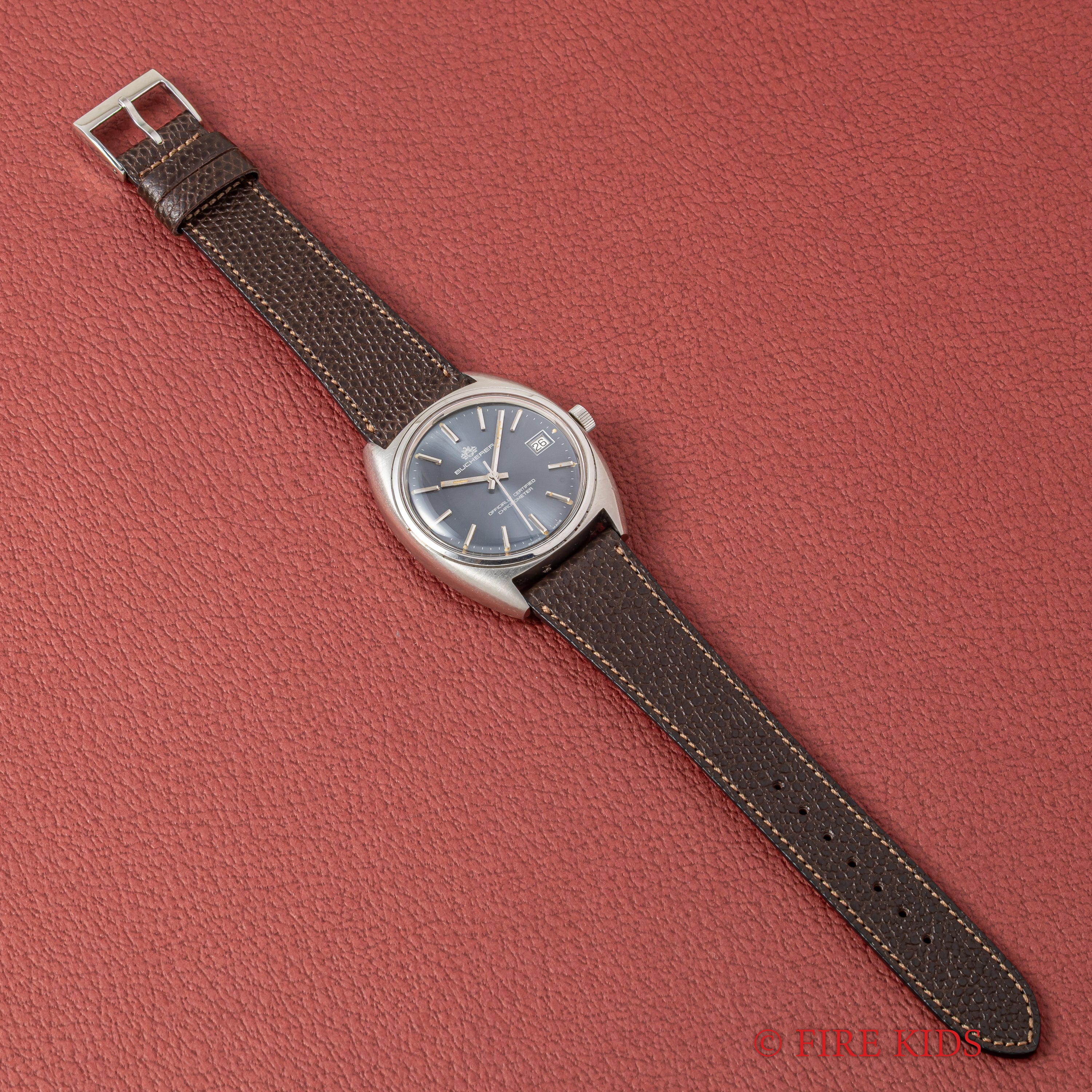 ブッフェラー クロノメーター トノーケース オートマチック 1970年代