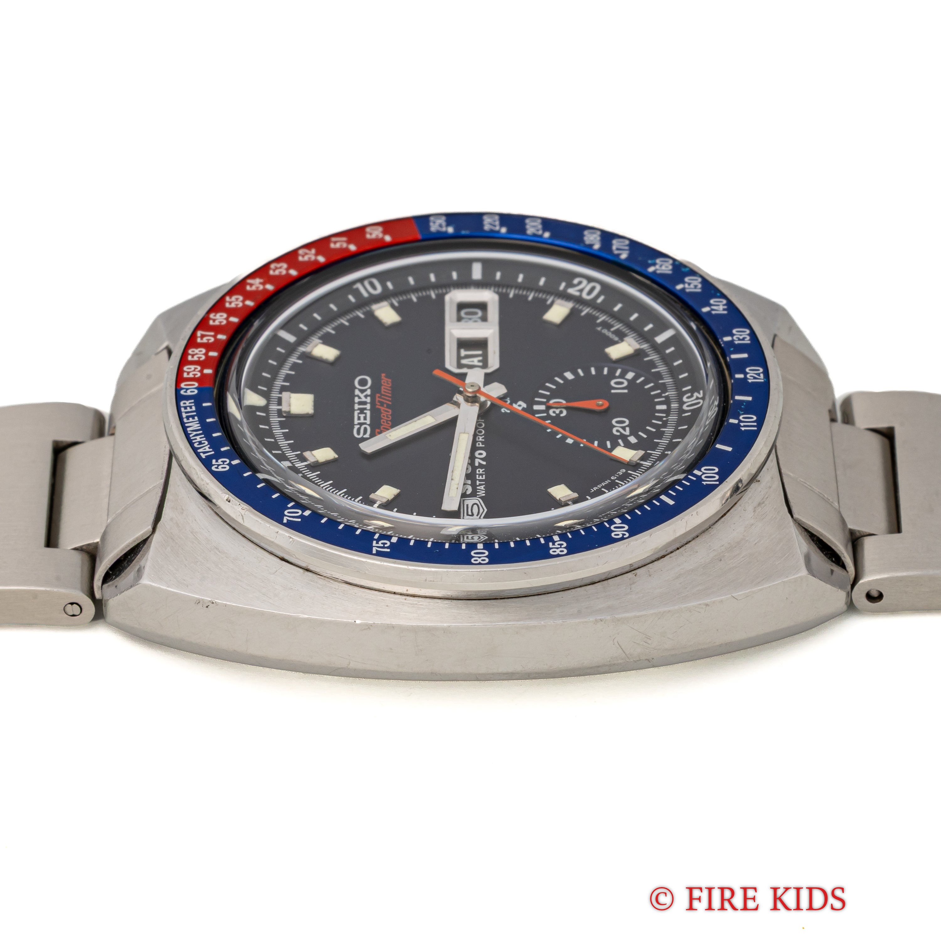 セイコー 1969年製 5スポーツ スピードタイマー Ref.6139-6000 クロノグラフ 箱、タグ、取扱説明書付き