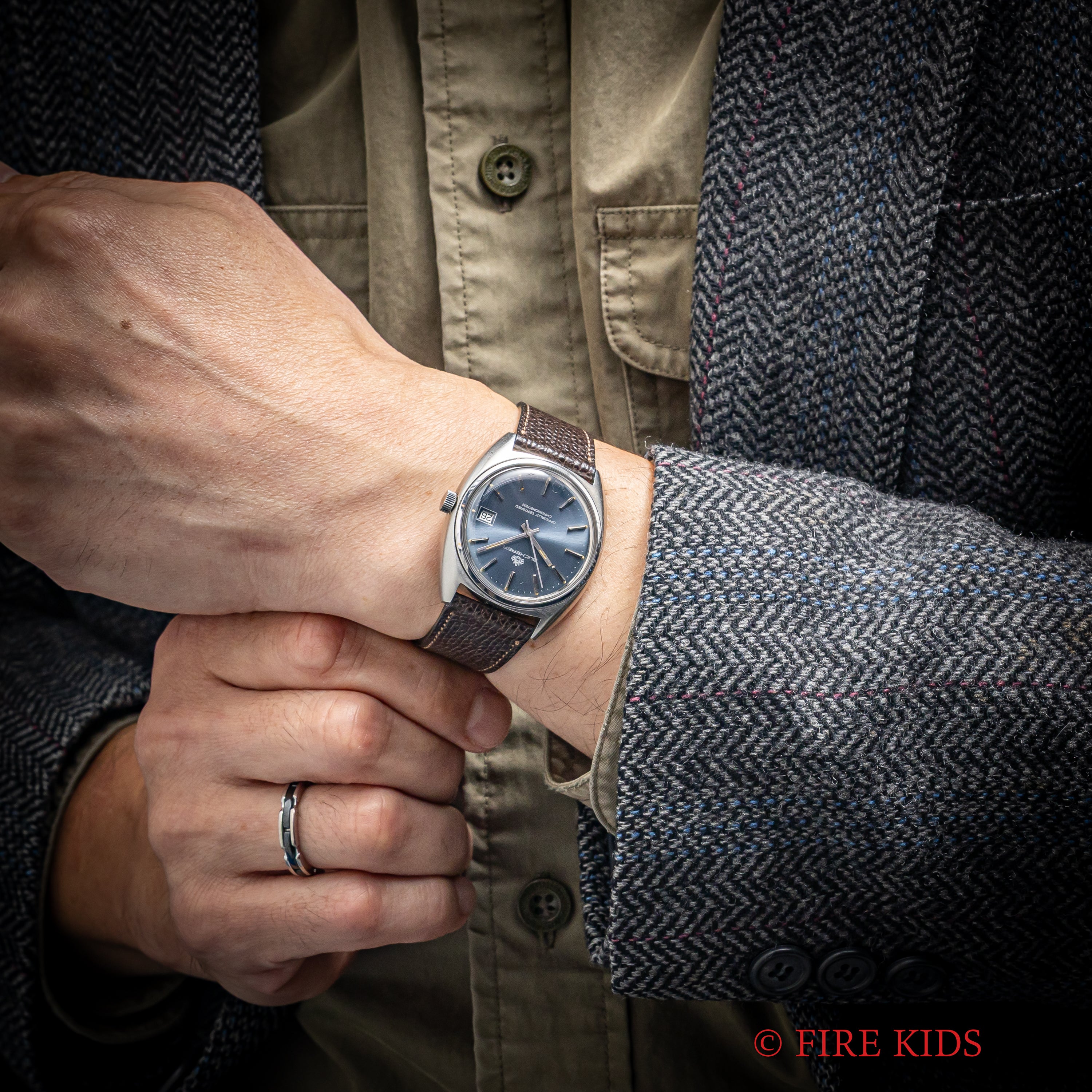 ブッフェラー クロノメーター トノーケース オートマチック 1970年代