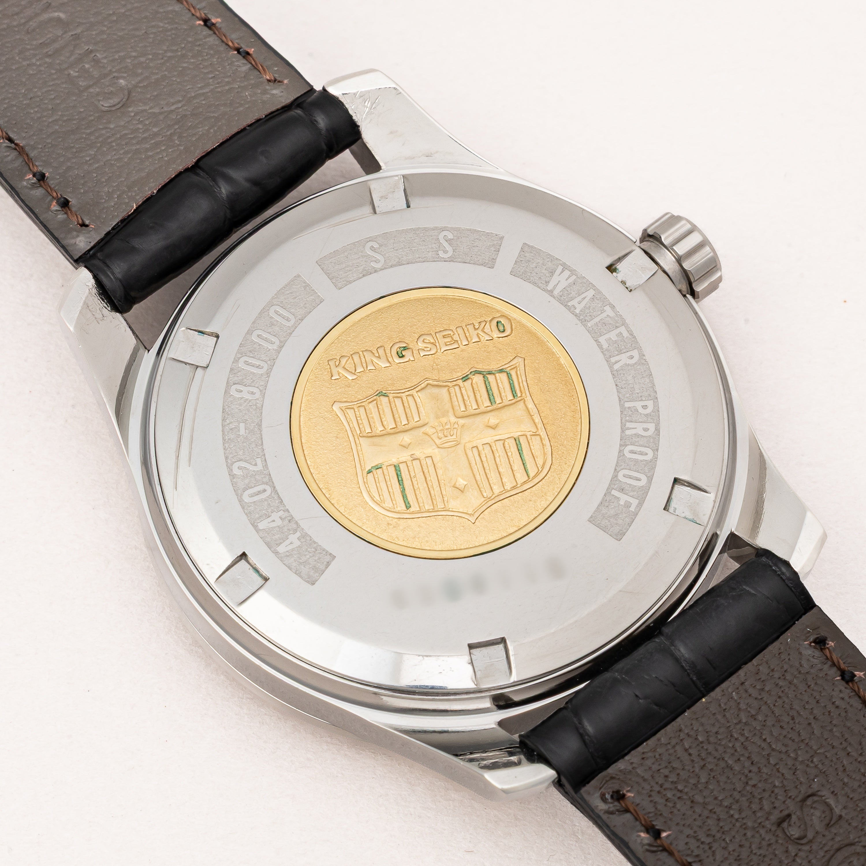 キングセイコー 1966年製 Ref.4402-8000 44KS前期型盾メダリオン シルバーダイヤル ロービート手巻き