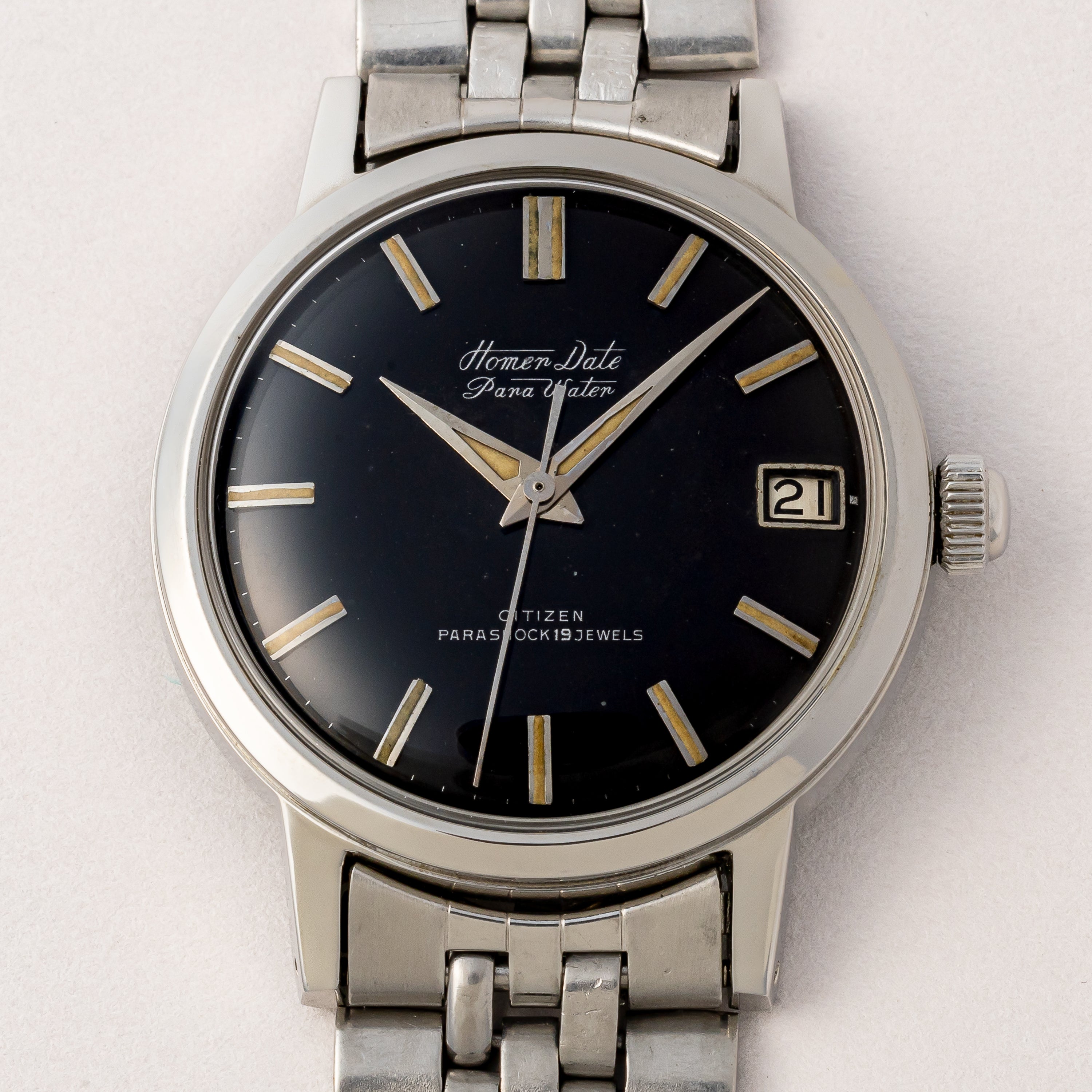 シチズン ホーマーデイト 1962年製 Ref.HD5130801 ブラックダイヤル 箱付き