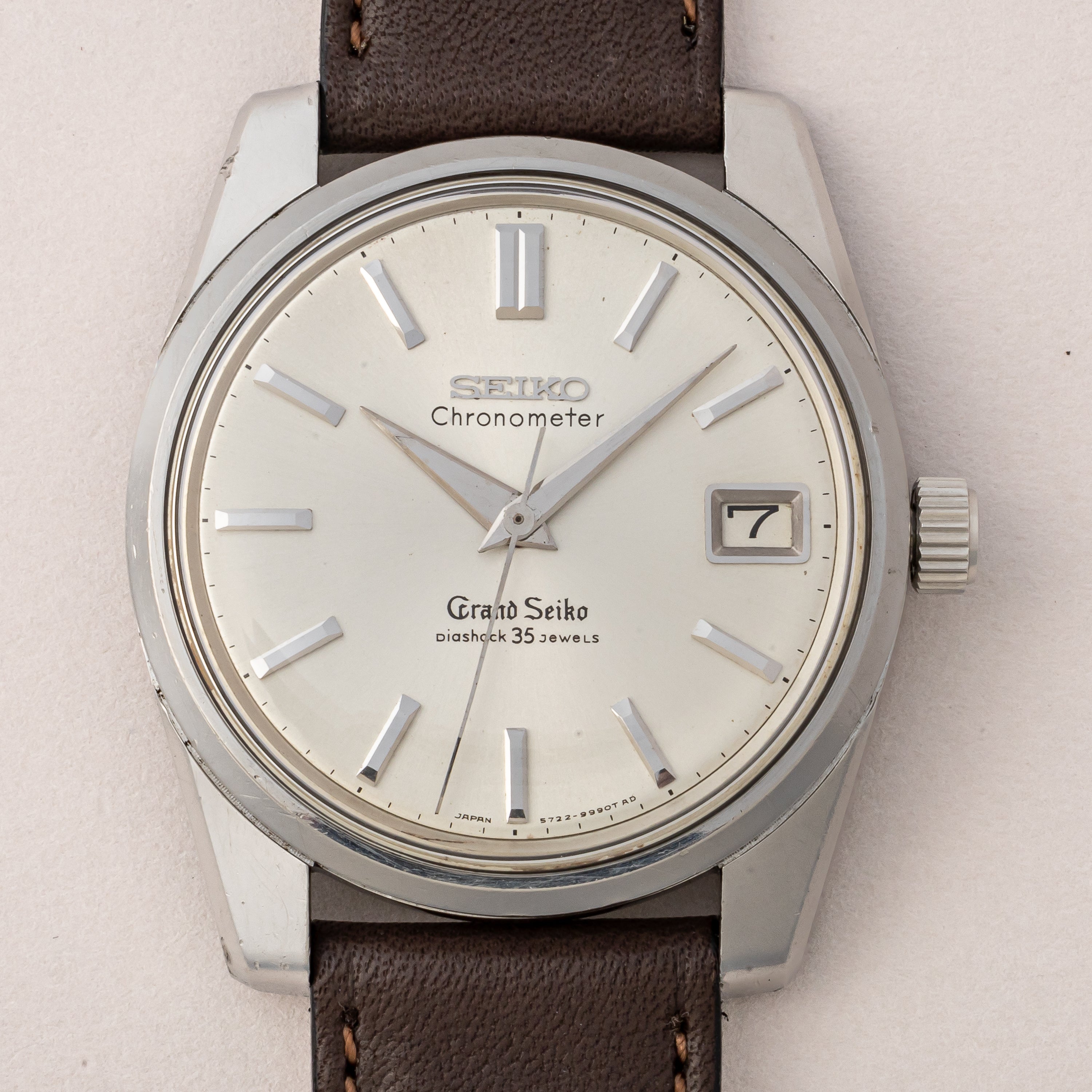 グランドセイコー セルフデーター 2nd前期 1965年製 Ref.5722-9990 57GS クロノメーター ライオンメダル