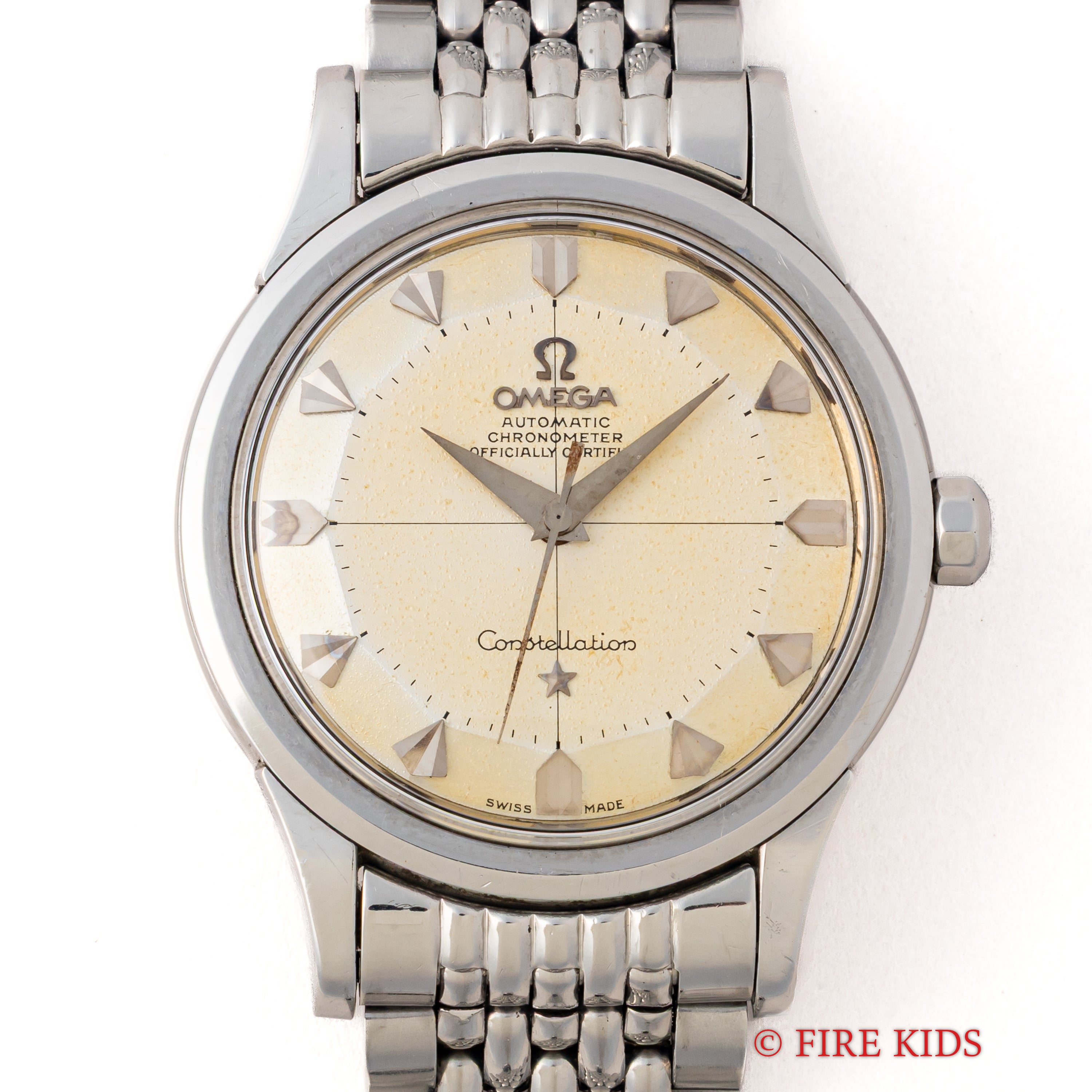 オメガ コンステレーション 12角 1958年製 ハートインデックス 全回転ローター自動巻き Cal.505