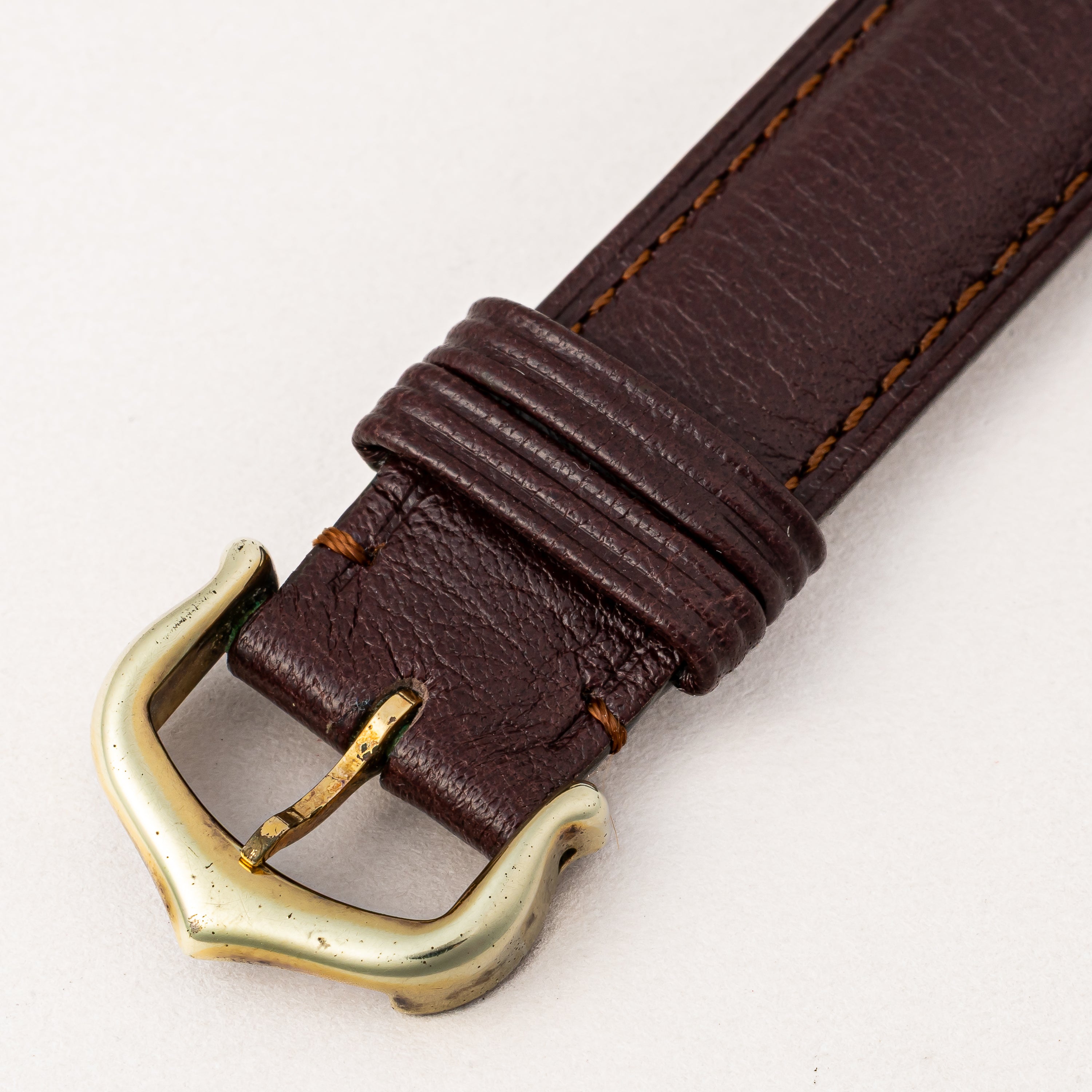 カルティエ マストタンク 1980年代製 SMサイズ 手巻 ブラウンダイヤル 純正尾錠