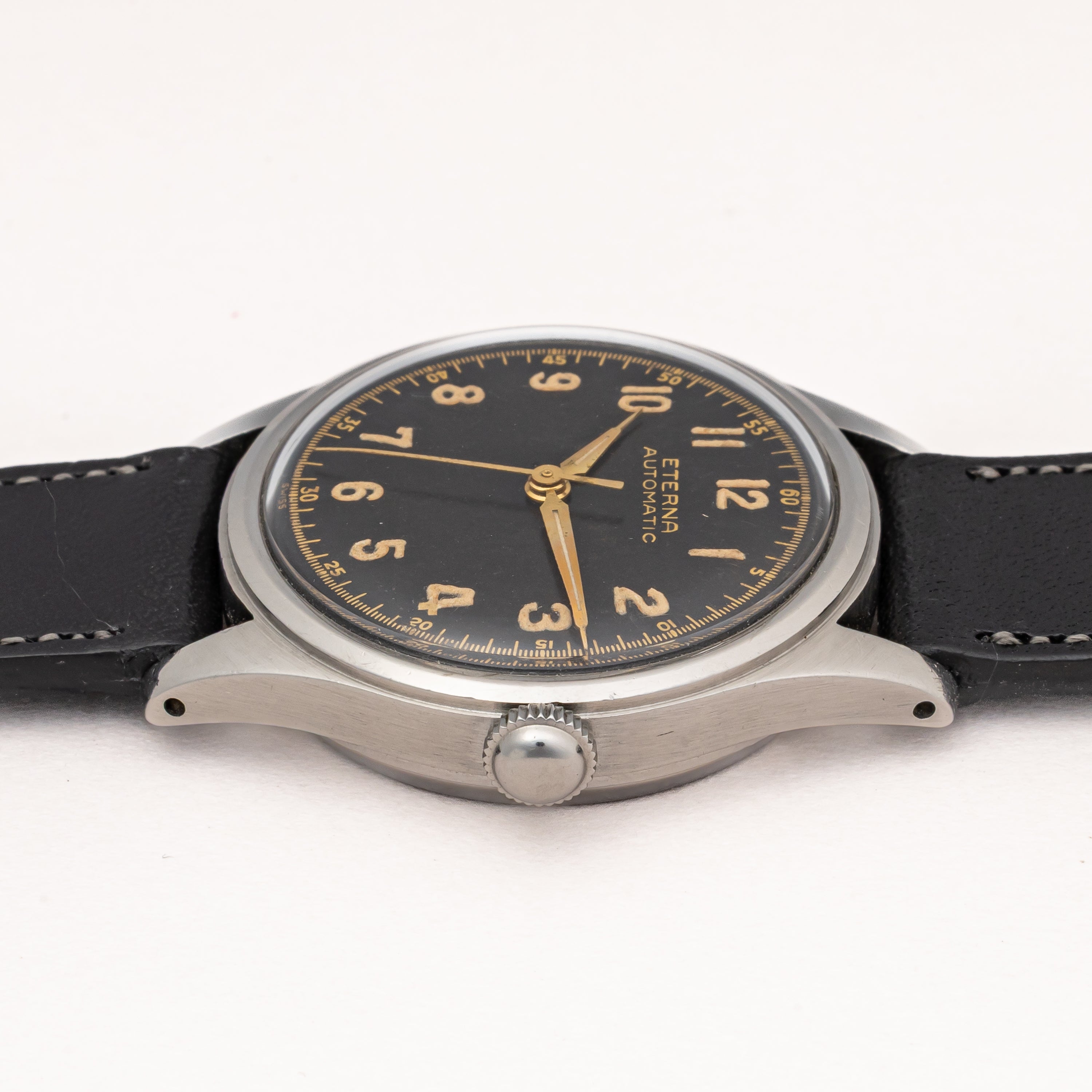 エテルナ ハーフローター ブラック 全アラビアダイヤル 1940年代