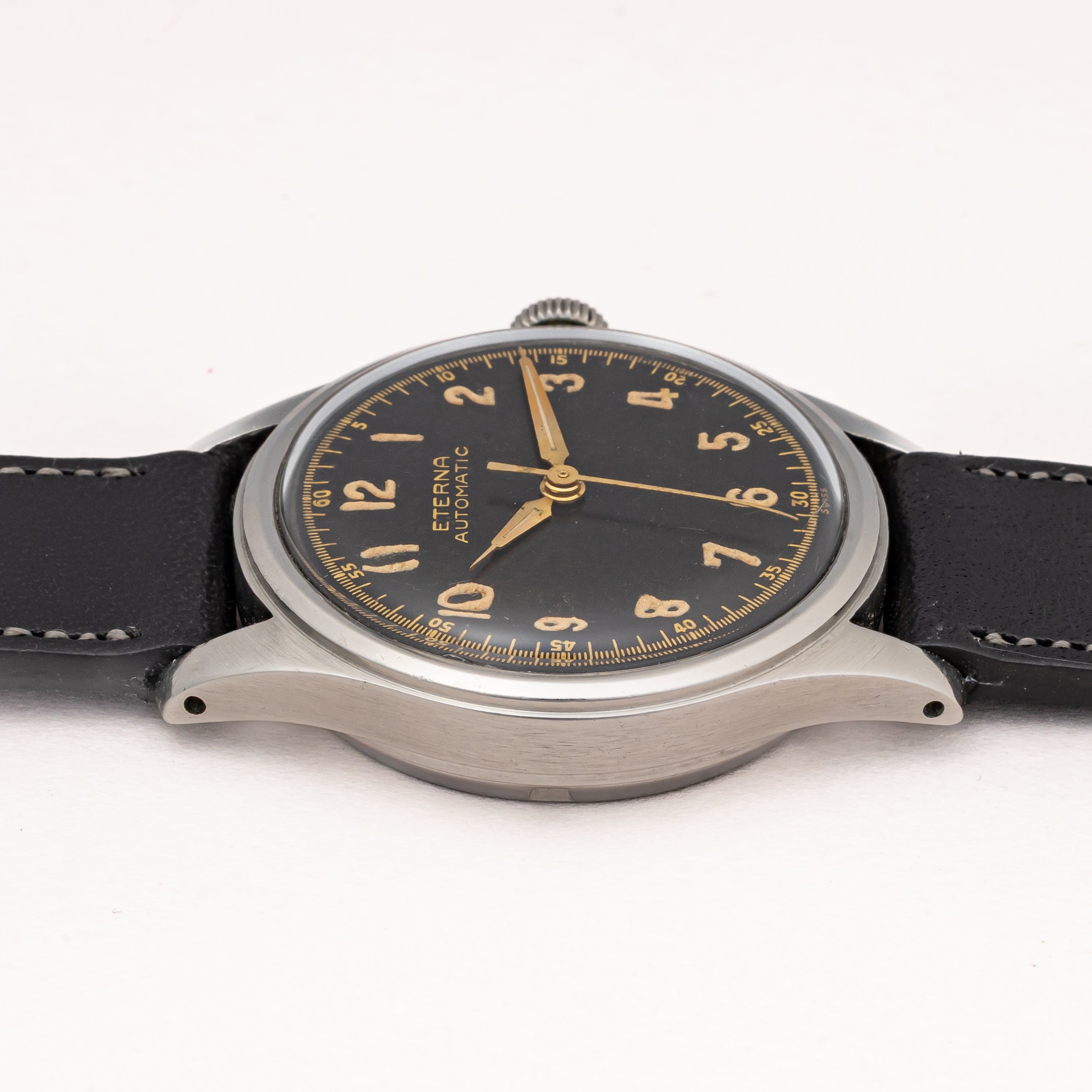 エテルナ ハーフローター ブラック 全アラビアダイヤル 1940年代