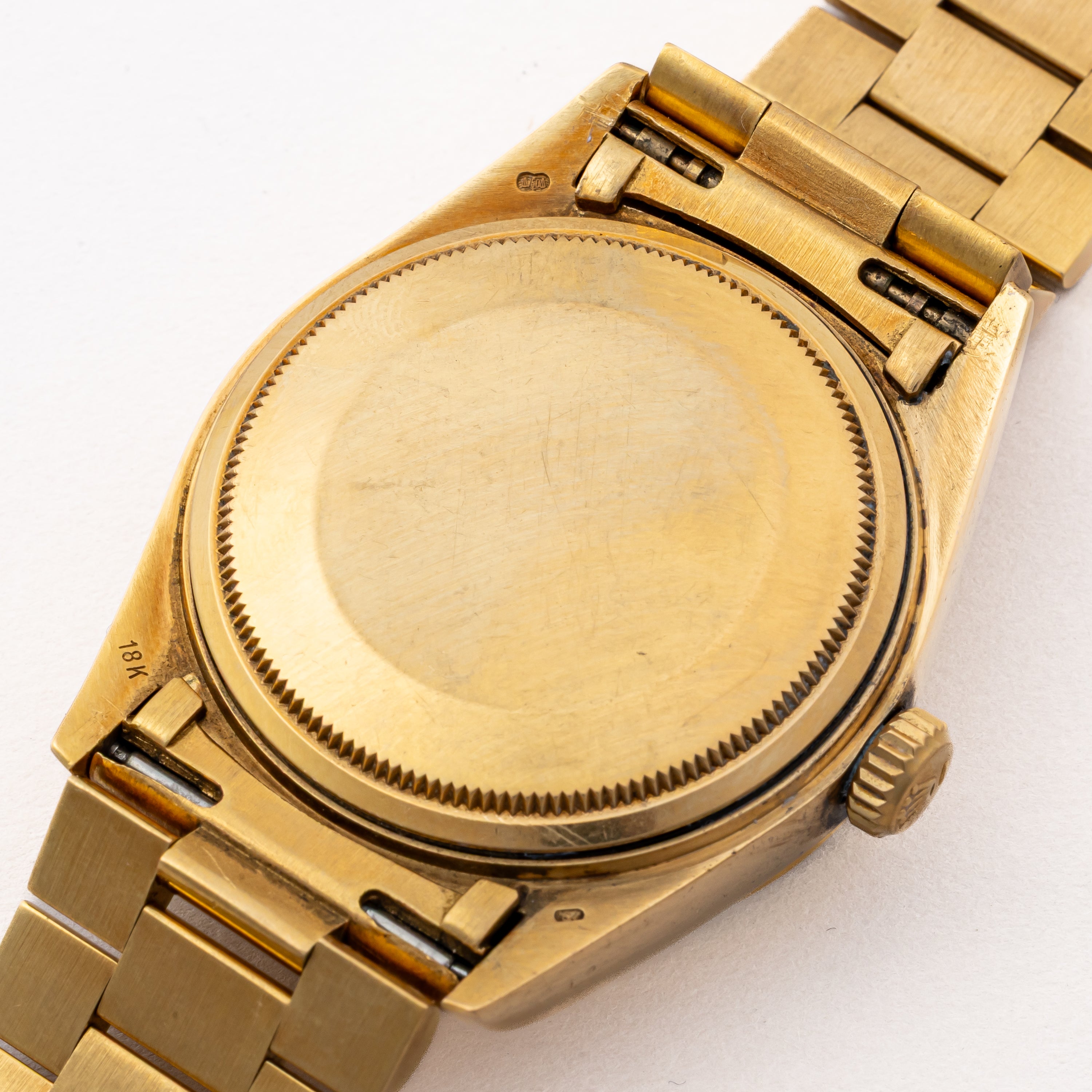 ロレックス デイデイト 1985年製 18金無垢シャンパンダイヤル Ref.18038 純正ブレス 箱ギャラ付