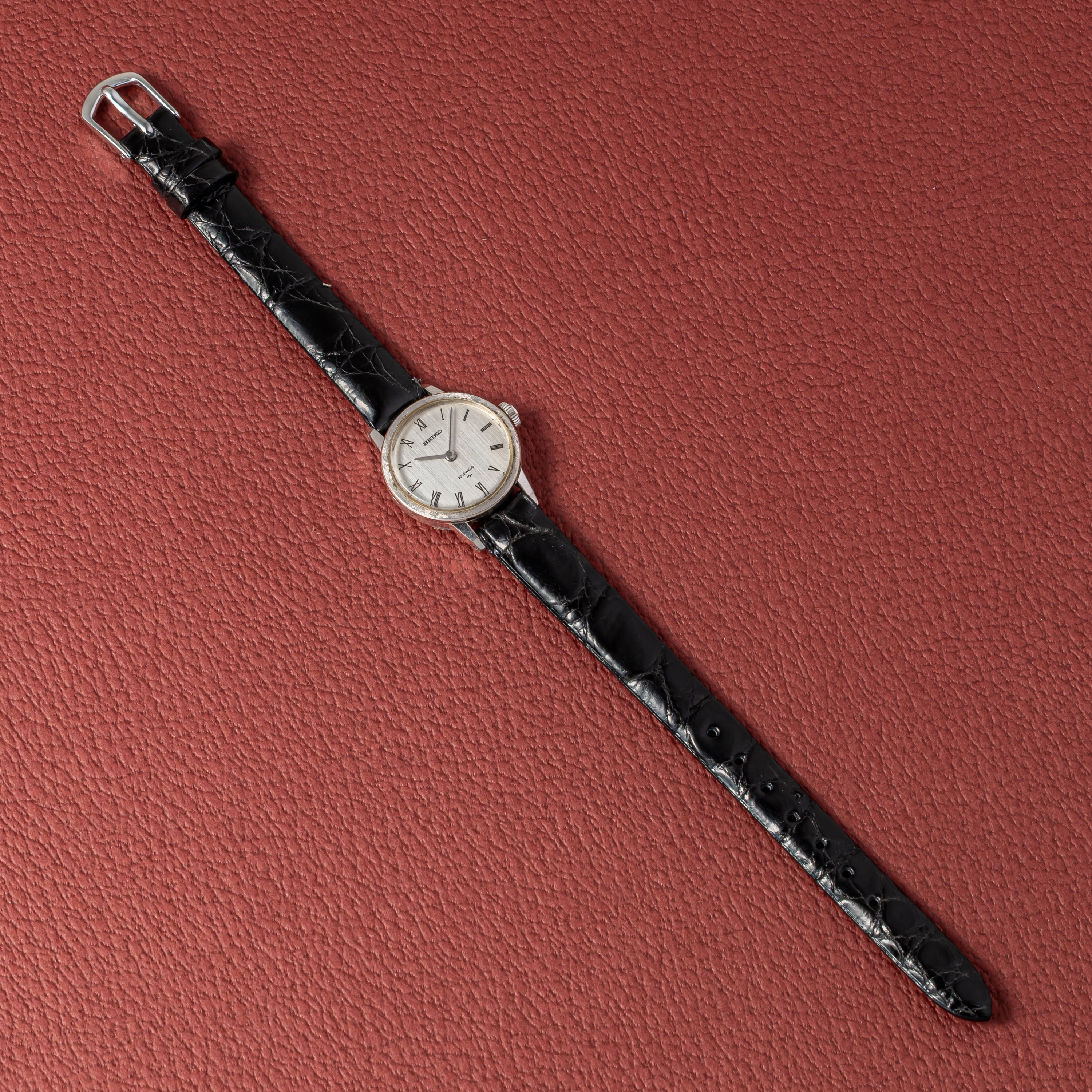 セイコー レディース 1967年製 Ref.2519-0152 ラウンドケース 14金無垢ホワイトゴールド 手巻き