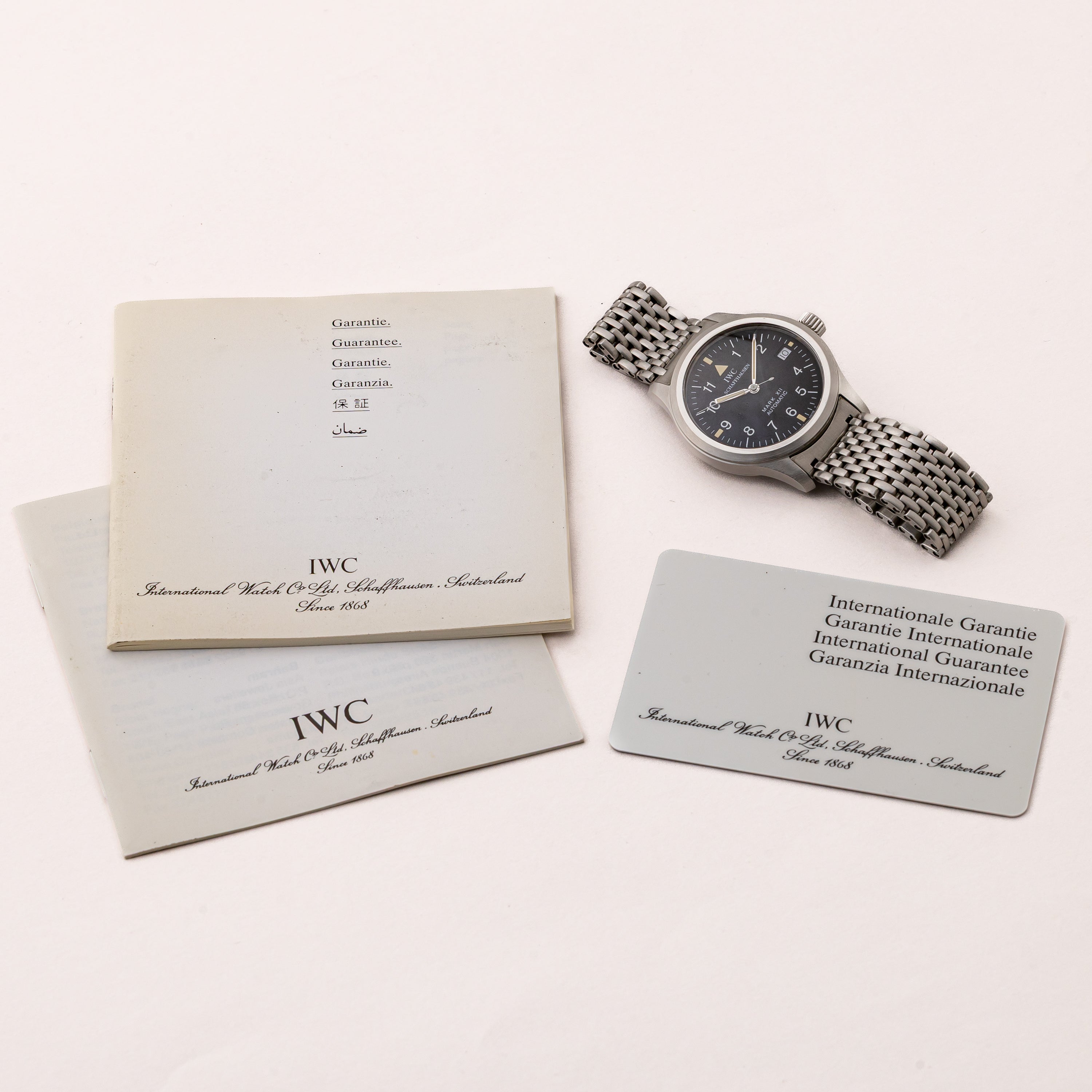 IWC マーク12 1999年製 Cal.884/2 Ref.3241 自動巻き 純正ブレス ギャランティカード付き