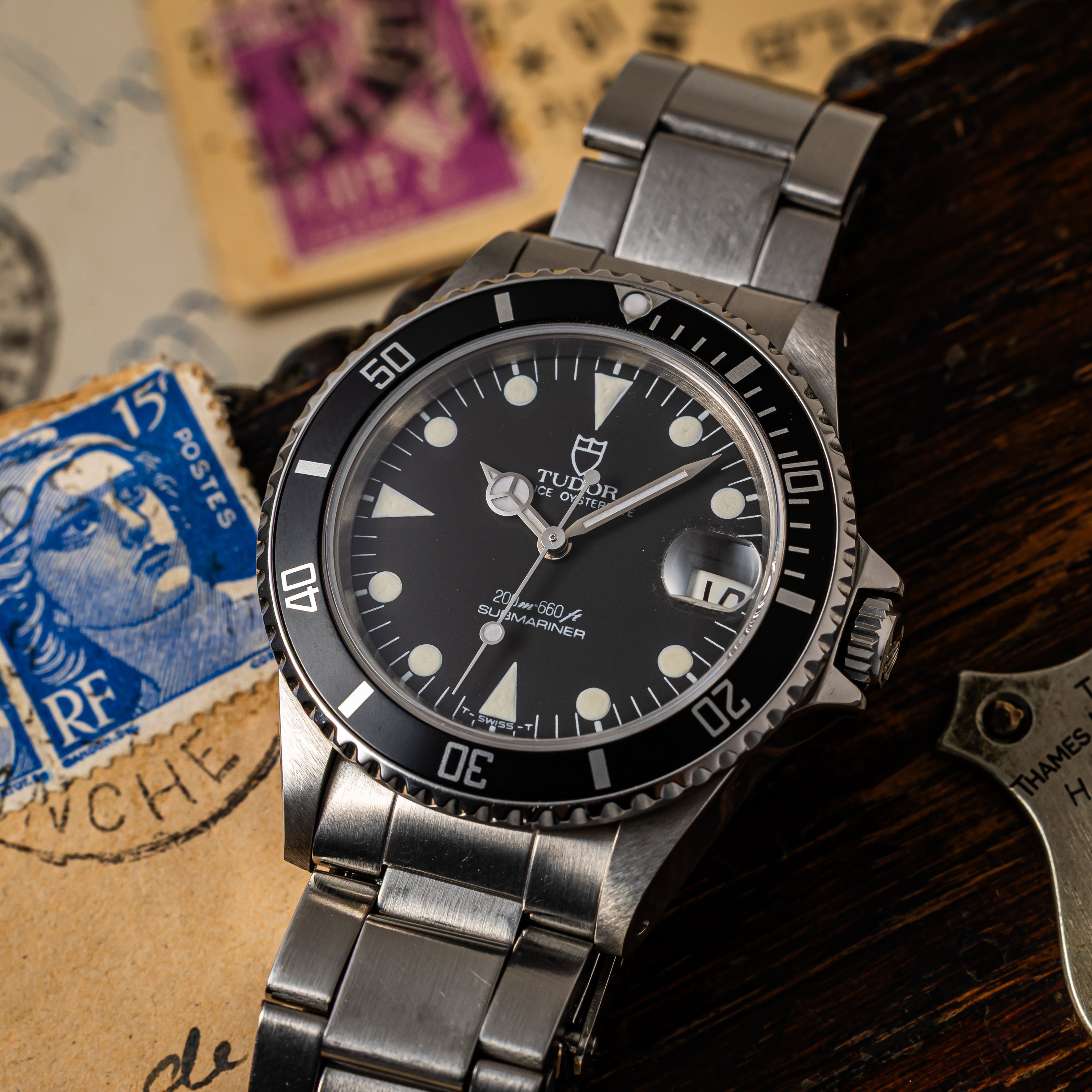 チューダー サブマリーナー 36㎜ミッドサイズ 1990年製 Ref.75090 王冠リューズ