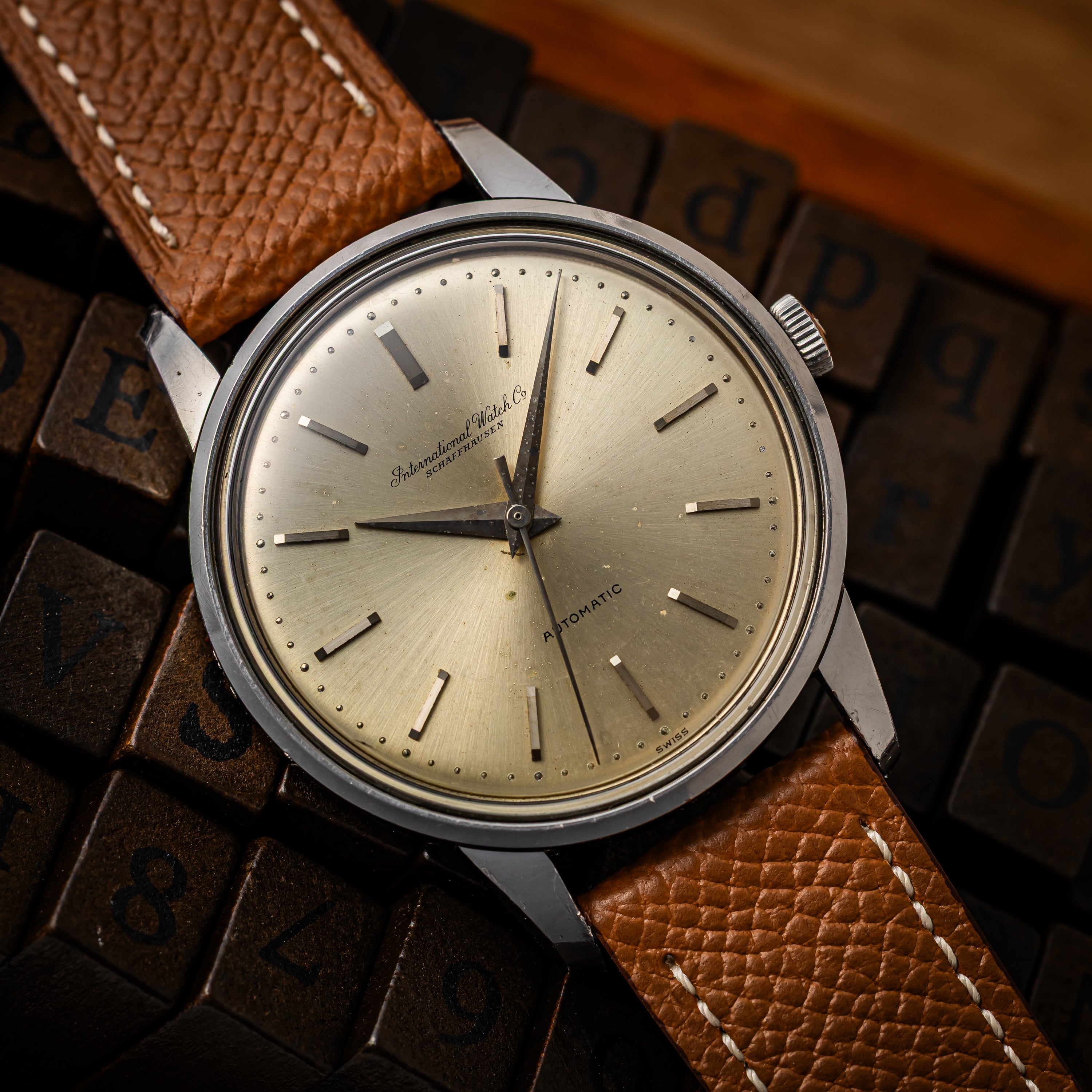 IWC ペラトン式自動巻36㎜ジャンボケース 1963年製 Cal.853 お魚リューズ