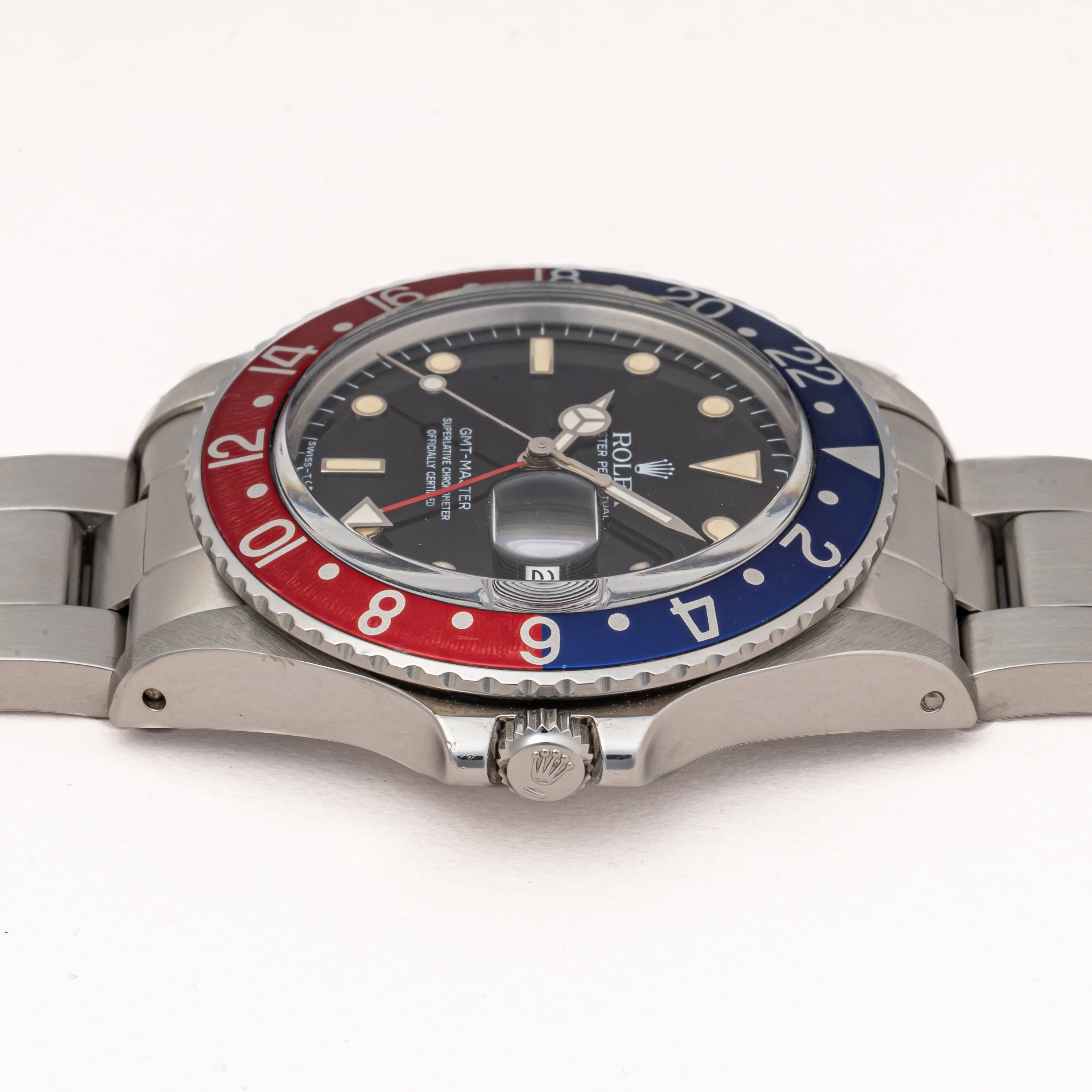 ロレックス 1985年製 GMTマスター Ref.16750 ペプシベゼル ギャラ付き