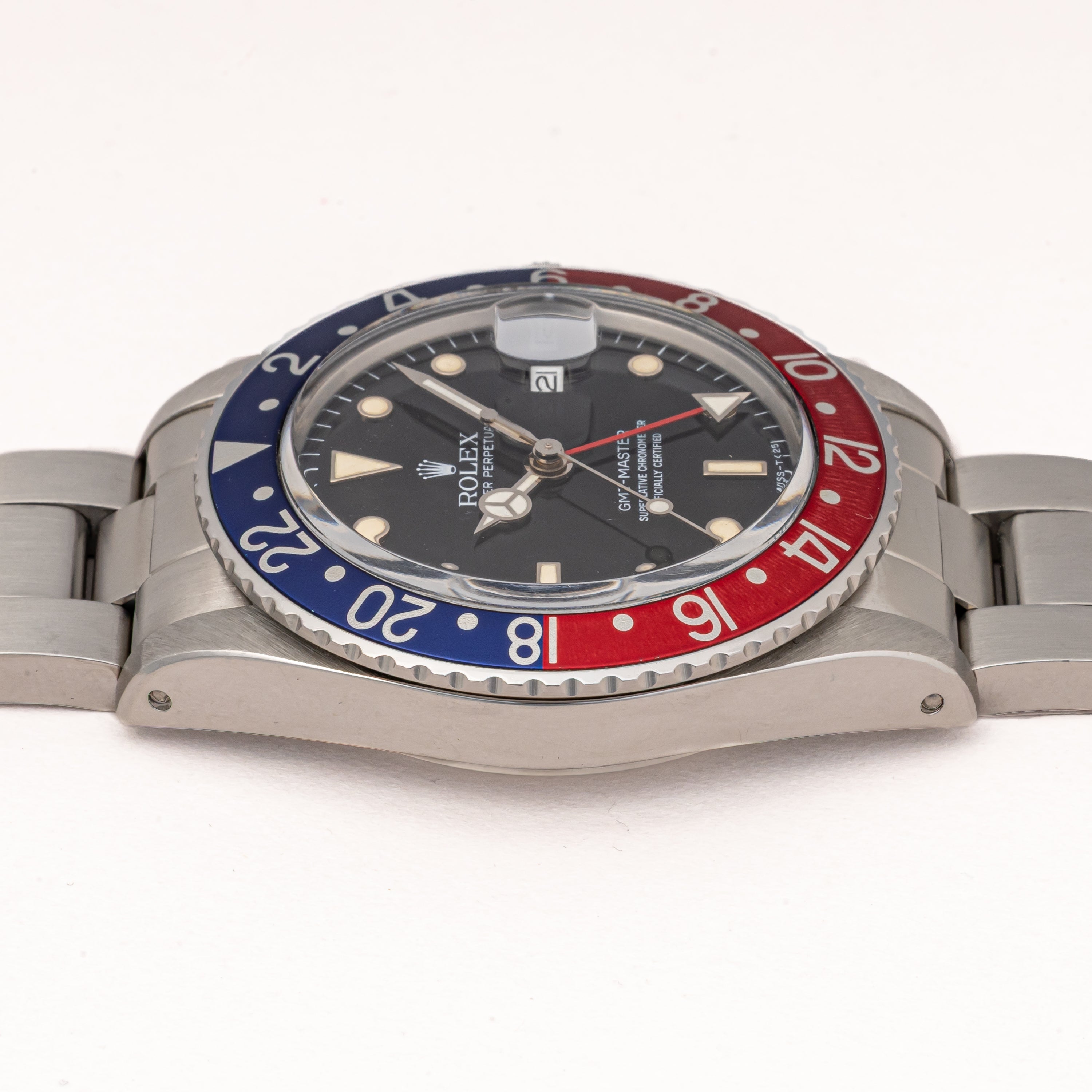 ロレックス 1985年製 GMTマスター Ref.16750 ペプシベゼル ギャラ付き