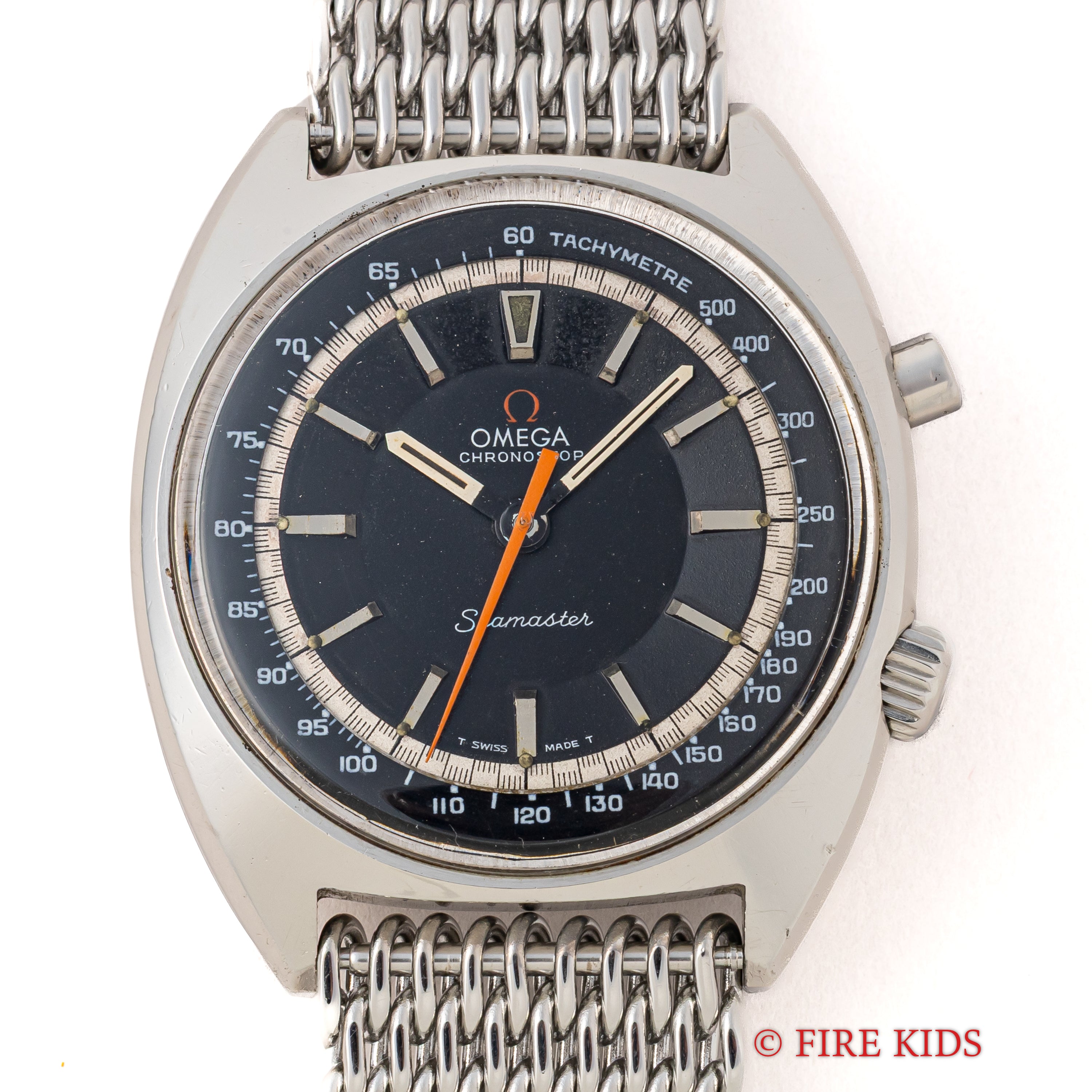 オメガ クロノストップ 1968年製 Ref.145.007 手巻き Cal.865 社外メッシュブレス